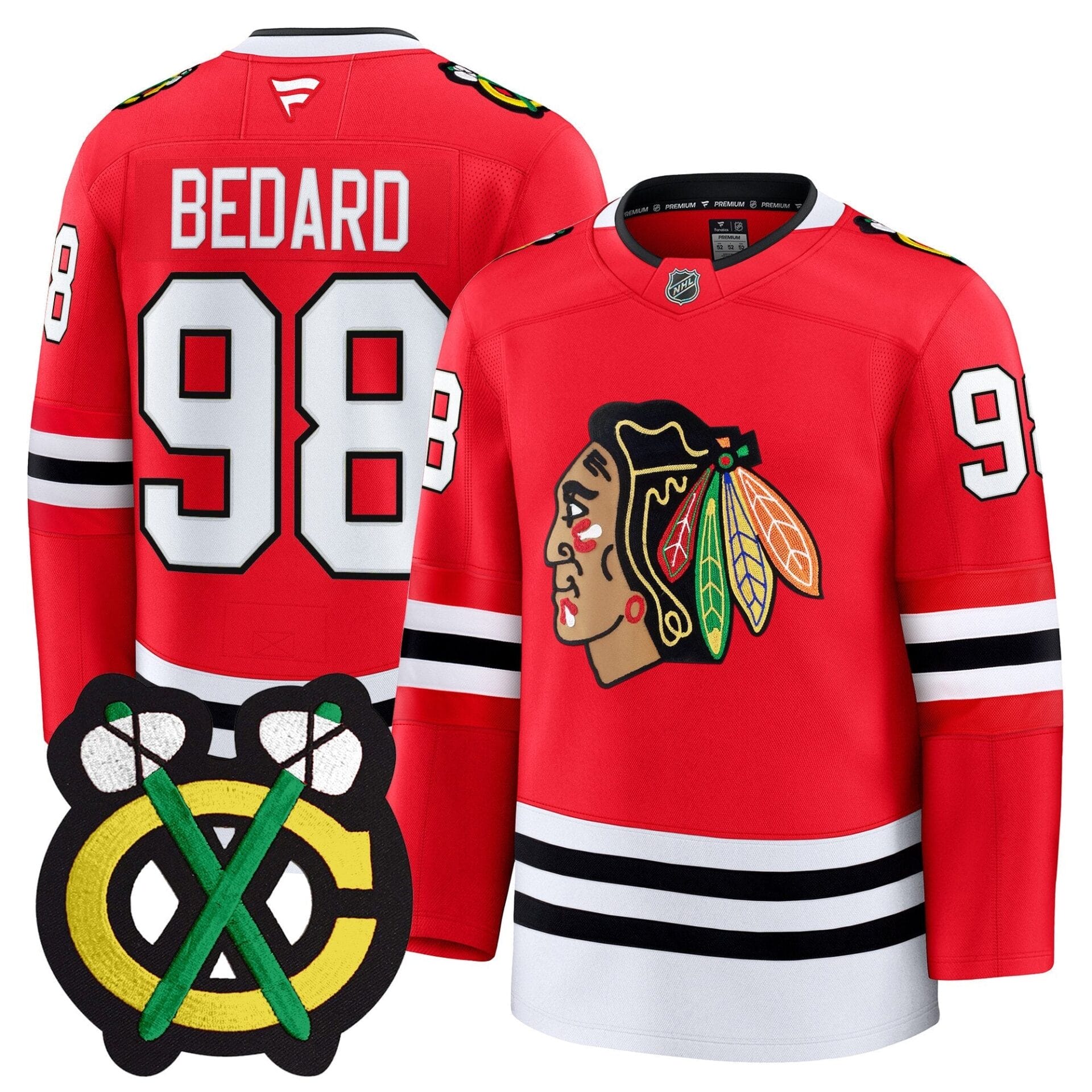 Chicago Blackhawks Winter Classic Patch Premium Jersey - All Stitched - Image 9