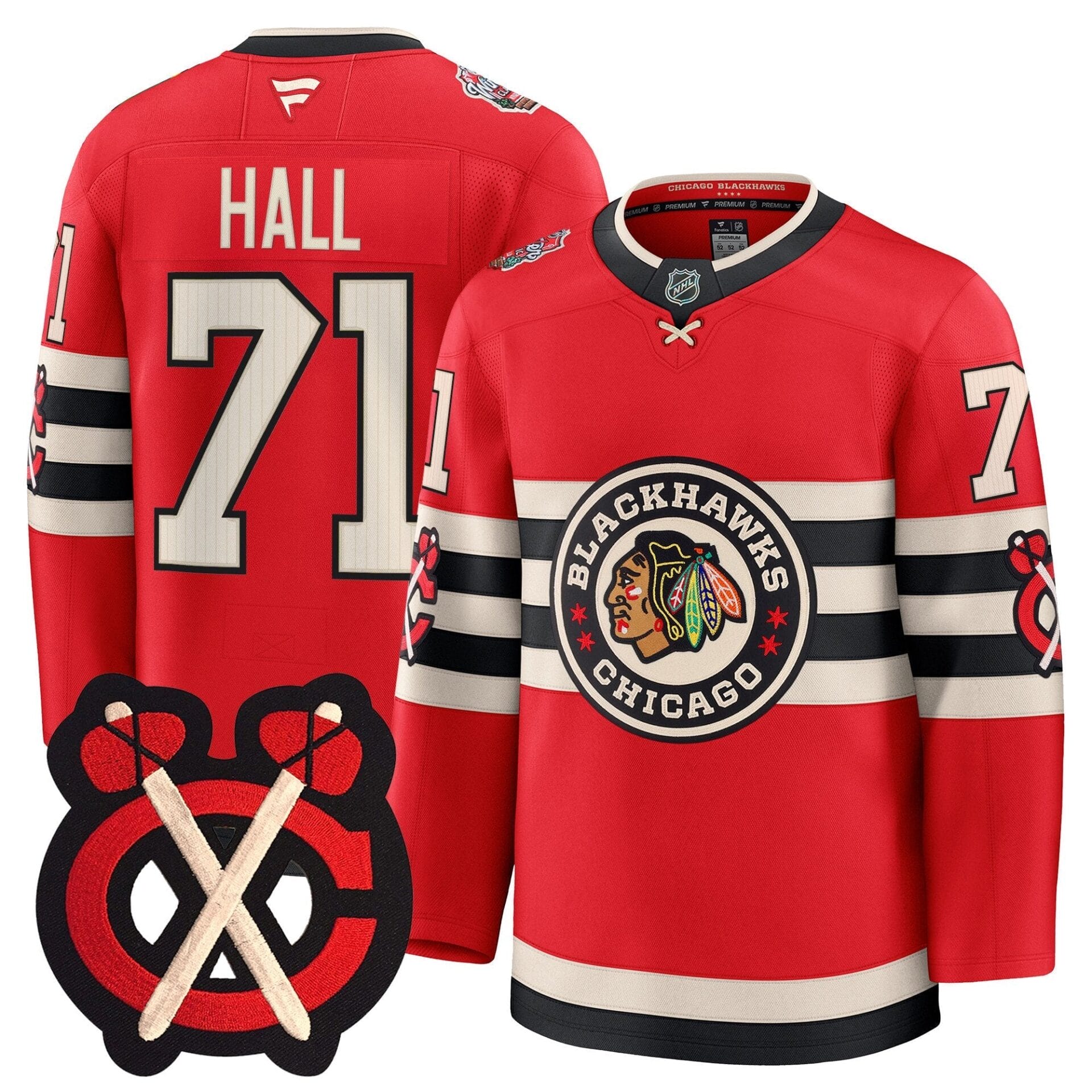 Chicago Blackhawks Winter Classic Patch Premium Jersey - All Stitched - Image 2