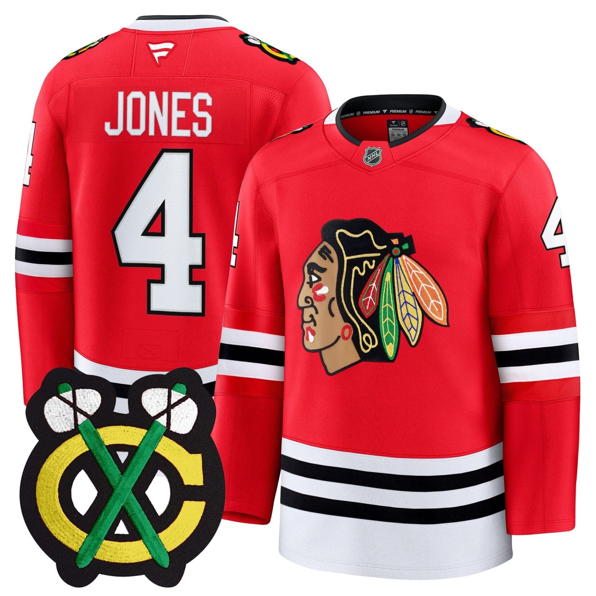 Chicago Blackhawks Winter Classic Patch Premium Jersey - All Stitched - Image 11