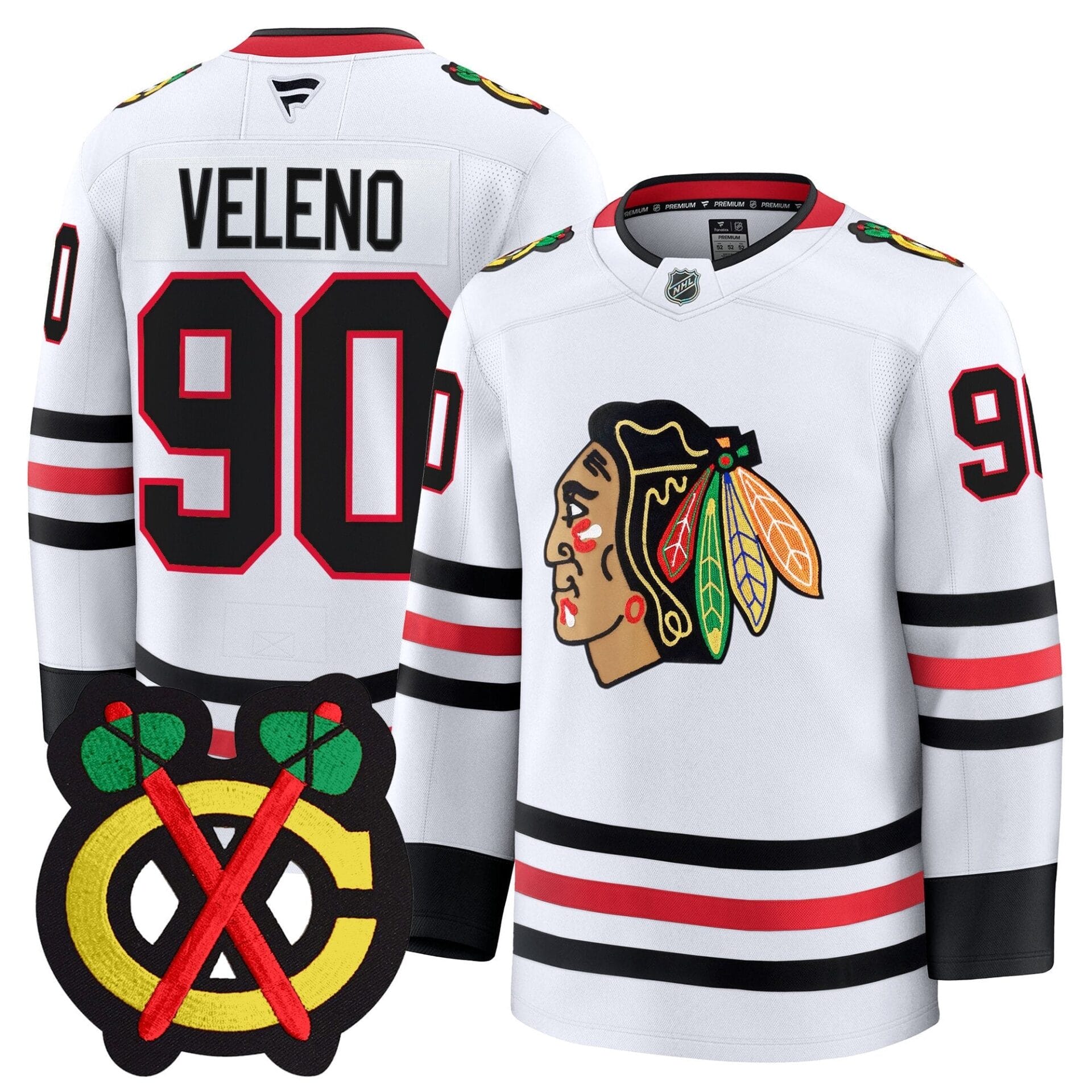 Chicago Blackhawks Winter Classic Patch Premium Jersey - All Stitched - Image 21