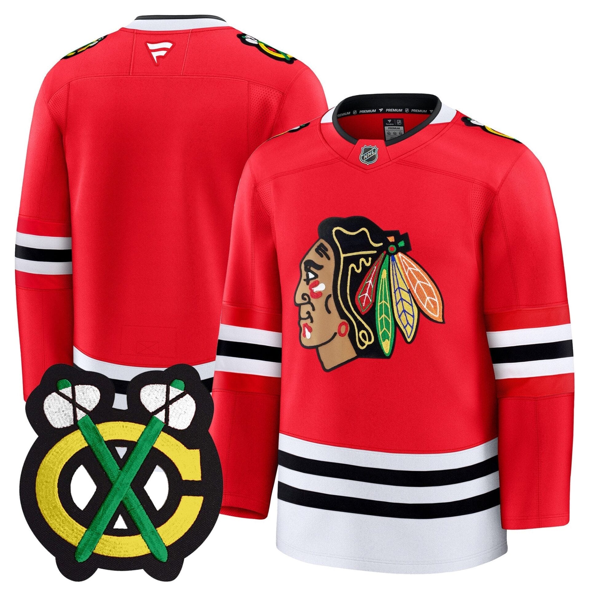 Chicago Blackhawks Winter Classic Patch Premium Jersey - All Stitched - Image 16