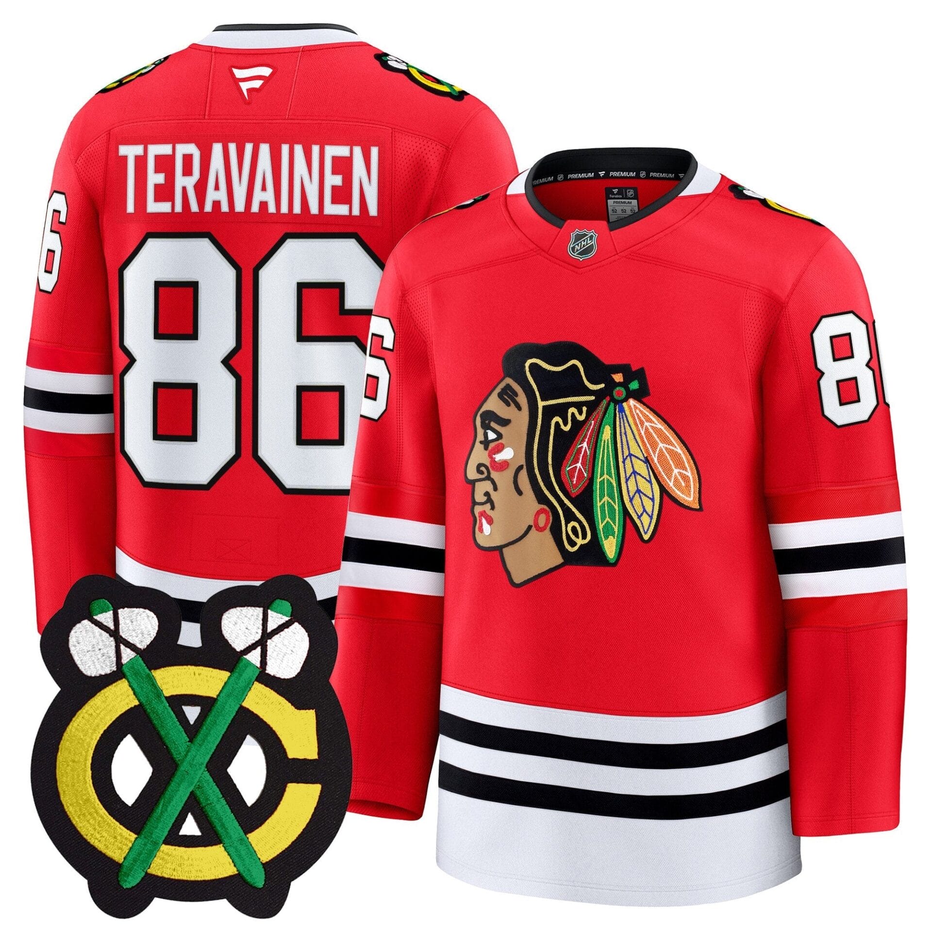 Chicago Blackhawks Winter Classic Patch Premium Jersey - All Stitched - Image 12