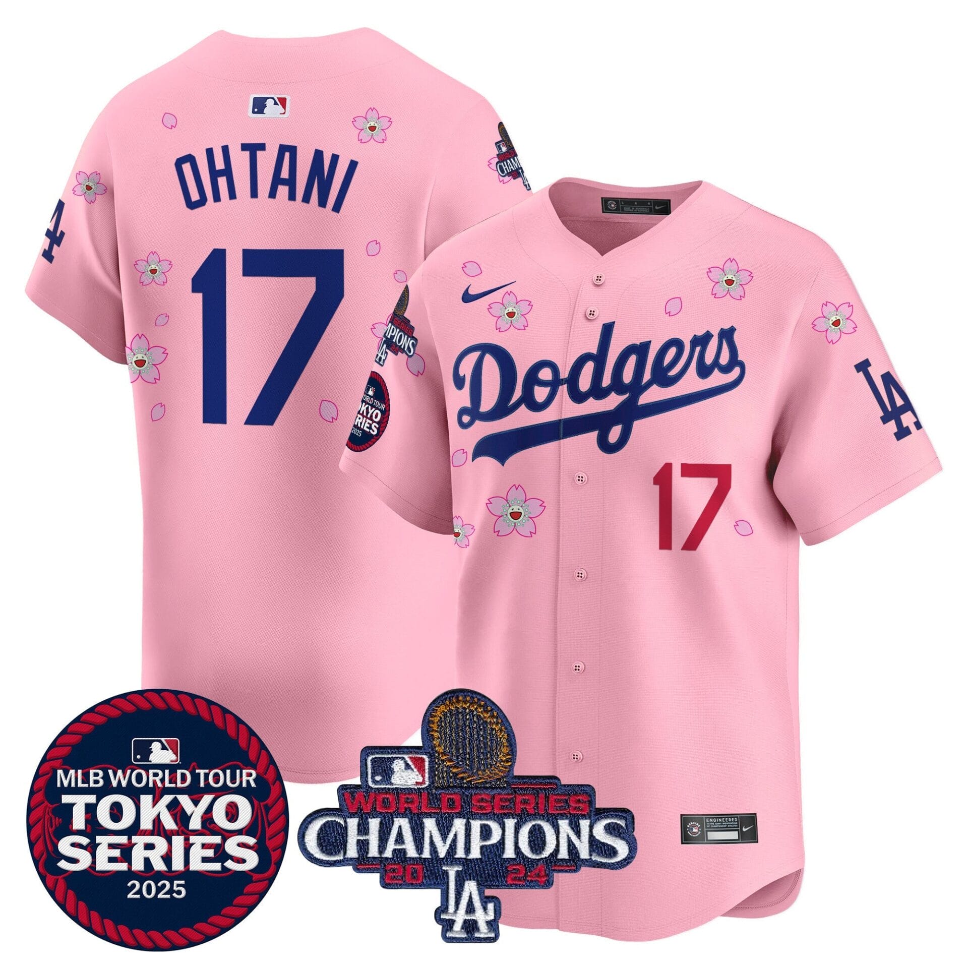Dodgers Tokyo Series 2025 World Series Champions Patch Vapor Premier Limited Jersey - Stitched - Image 21