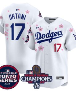 Dodgers Tokyo Series 2025 World Series Champions Patch Vapor Premier Limited Jersey - Stitched