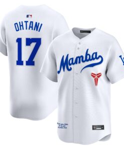 Alternative view of Dodgers Kobe Bryant Mamba Vapor Premier Limited Jersey - All Stitched
