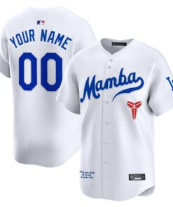 Dodgers Kobe Bryant Mamba Vapor Premier Limited Custom Jersey - All Stitched
