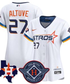 Women's Houston Astros 2025 City Connect Texas Patch Vapor Premier Limited Jersey - All Stitched