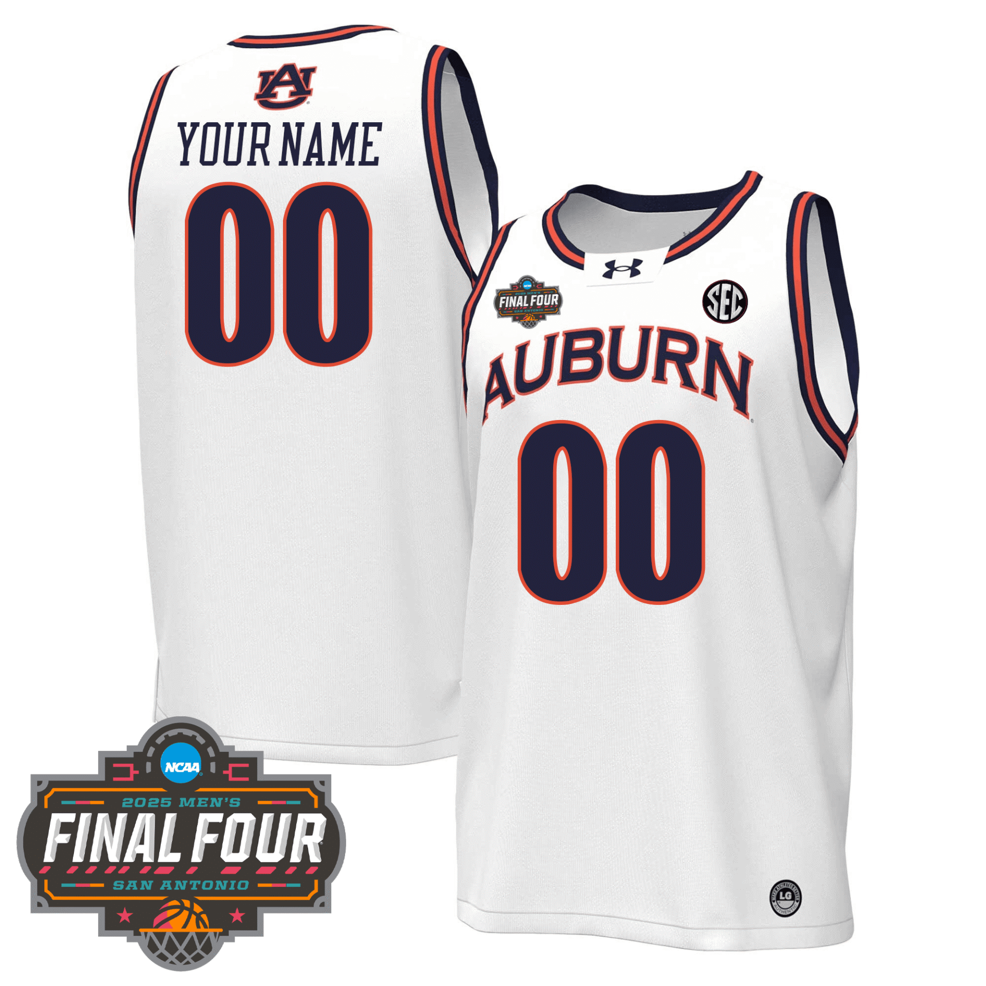 Auburn Tigers Men's Basketball 24/25 Jersey - Final Four Patch - Image 4