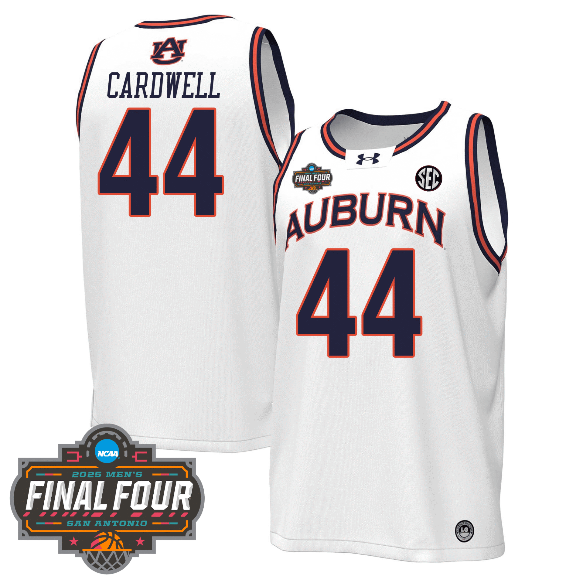 Auburn Tigers Men's Basketball 24/25 Jersey - Final Four Patch - Image 3