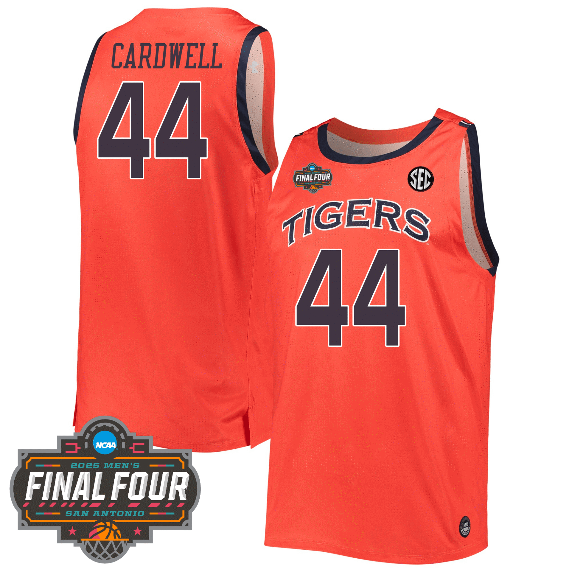 Auburn Tigers Men's Basketball 24/25 Jersey - Final Four Patch - Image 7
