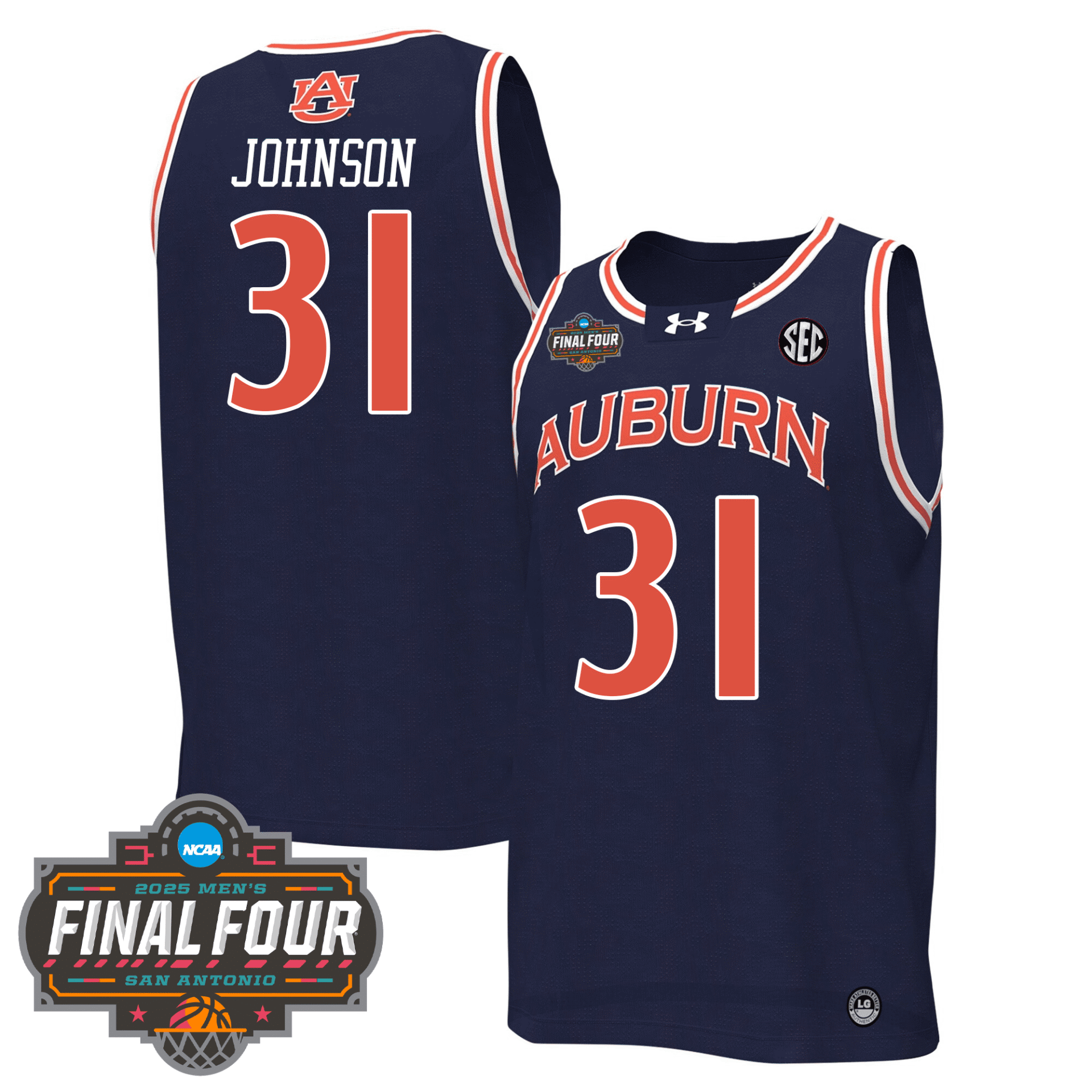 Auburn Tigers Men's Basketball 24/25 Jersey - Final Four Patch - Image 10