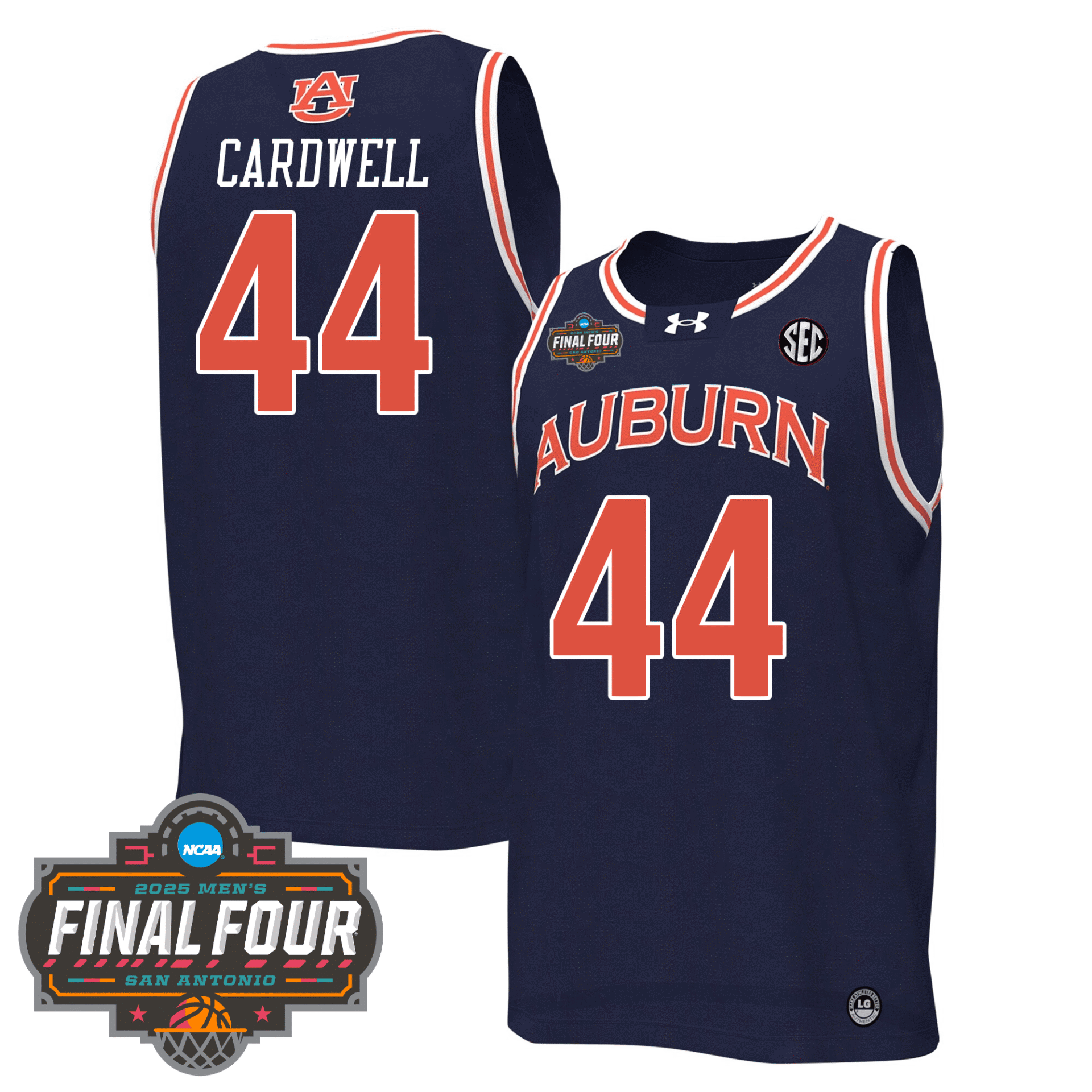 Auburn Tigers Men's Basketball 24/25 Jersey - Final Four Patch - Image 11