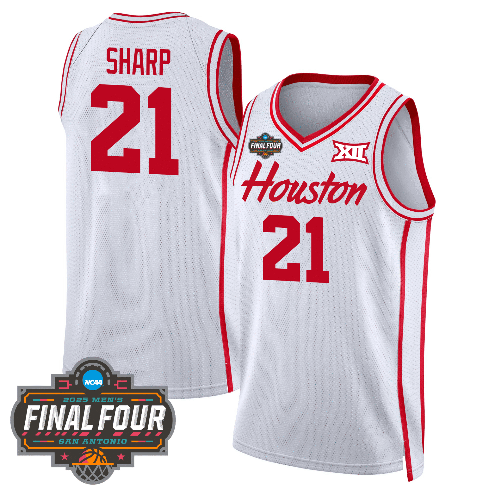 Houston Cougars Men's Basketball 24/25 Jersey - Final Four Patch - Image 3