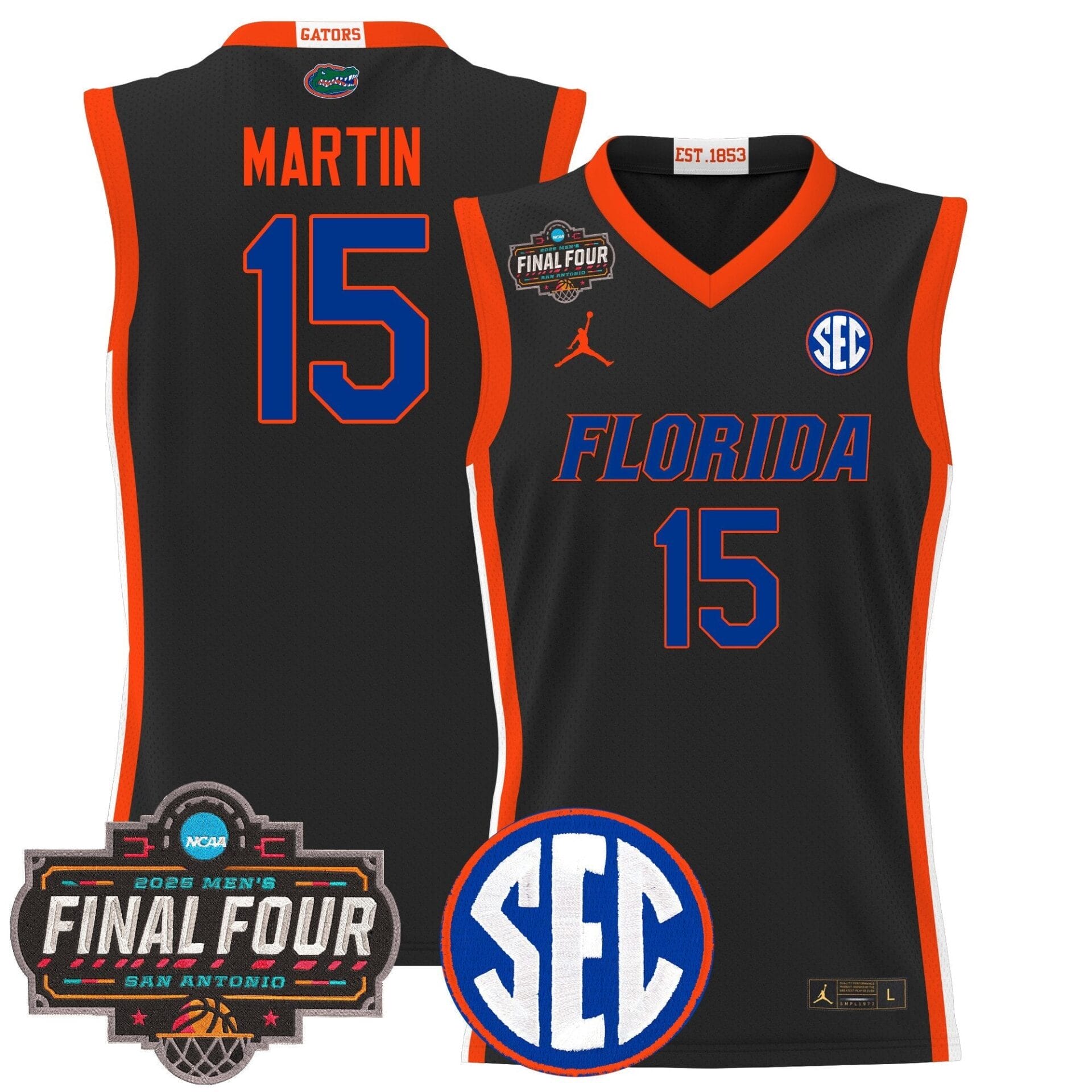 Florida Gators 2025 Final Four Patch Basketball Jersey - All Stitched - Image 15