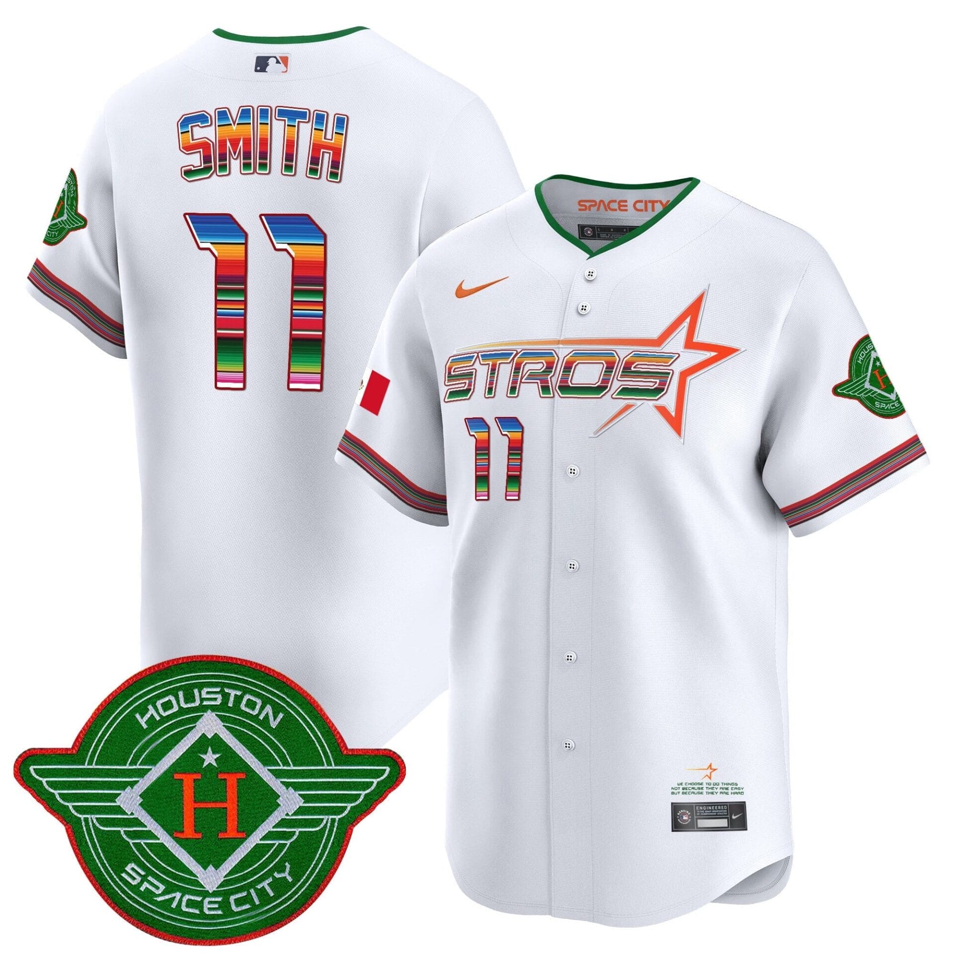 Astros 2025 City Connect Mexico Vapor Premier Limited Jersey - All Stitched - Image 8