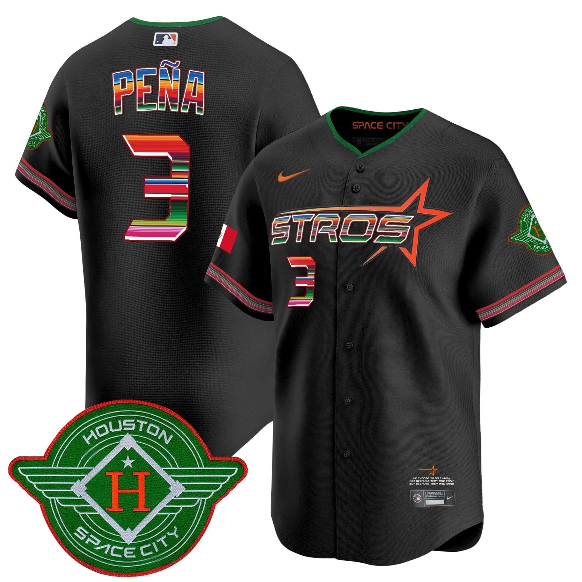 Astros 2025 City Connect Mexico Vapor Premier Limited Jersey - All Stitched - Image 11