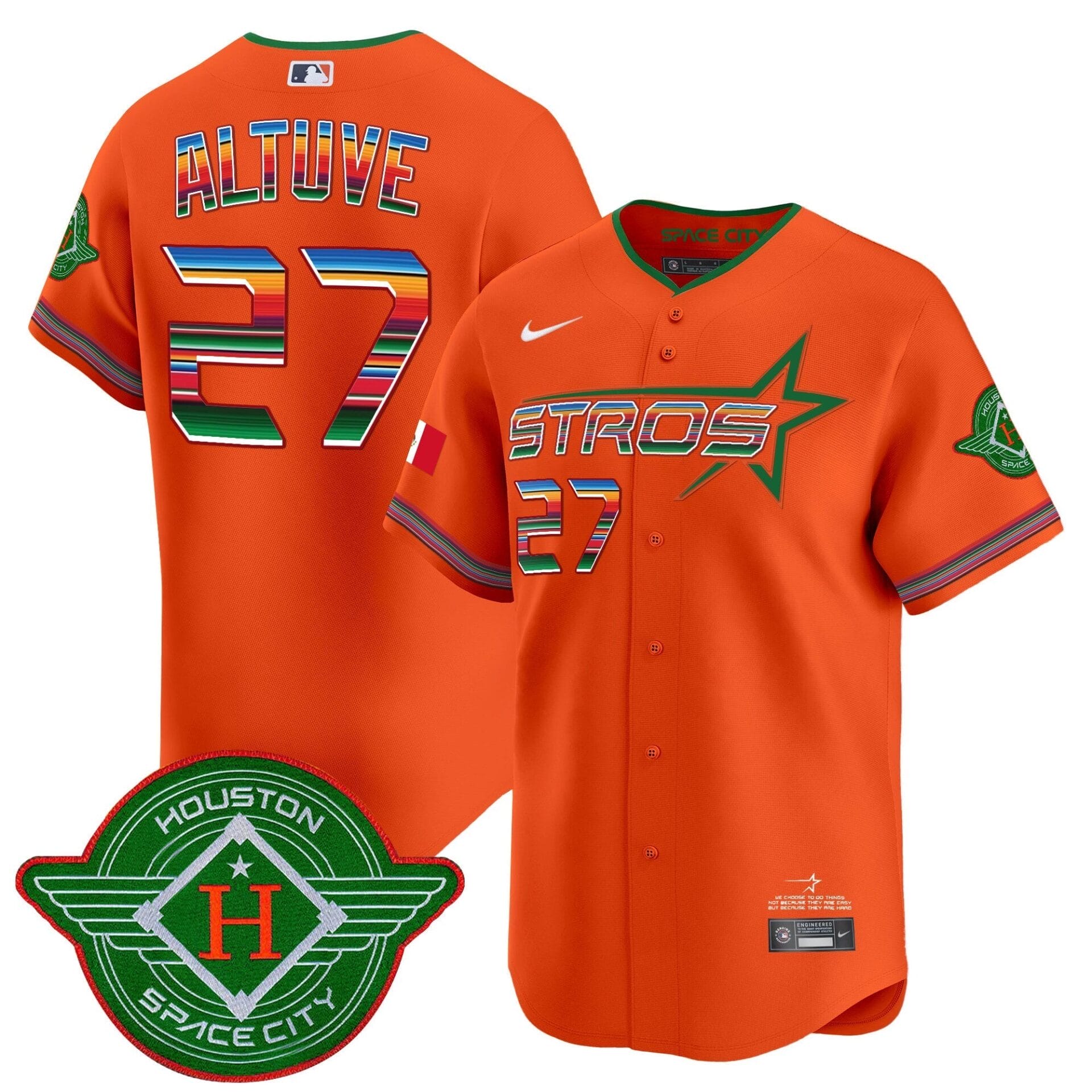 Astros 2025 City Connect Mexico Vapor Premier Limited Jersey - All Stitched - Image 19