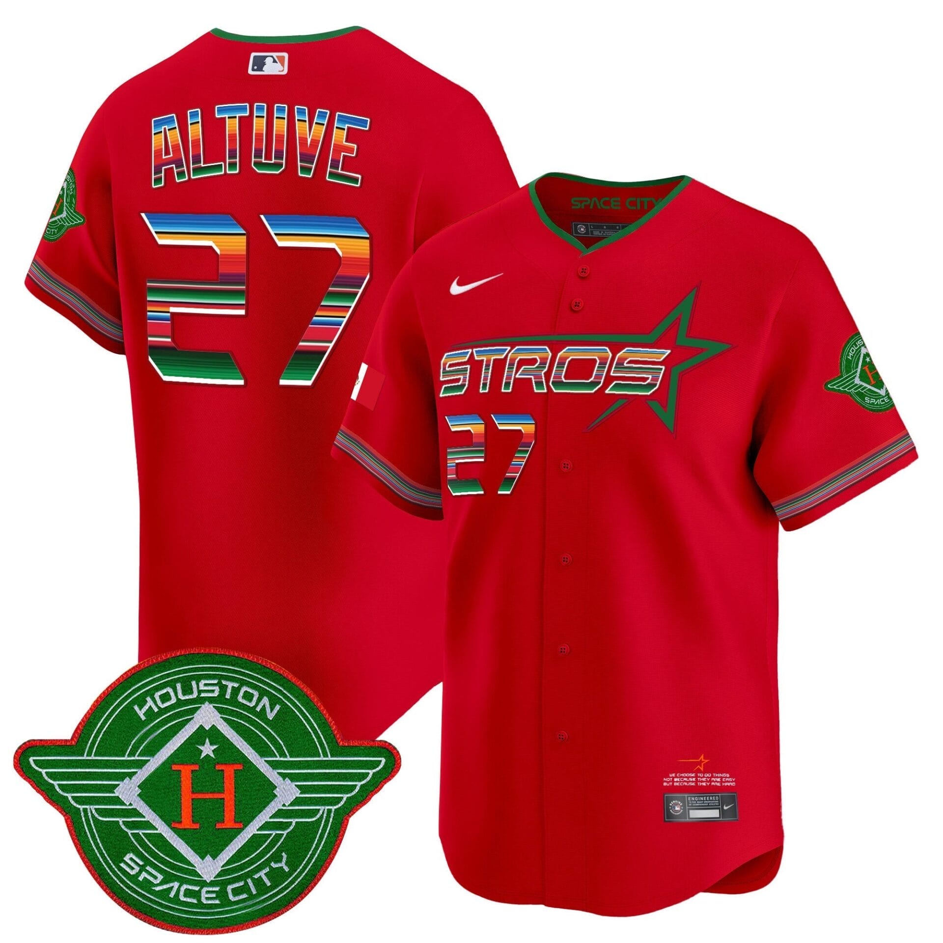 Astros 2025 City Connect Mexico Vapor Premier Limited Jersey - All Stitched - Image 37