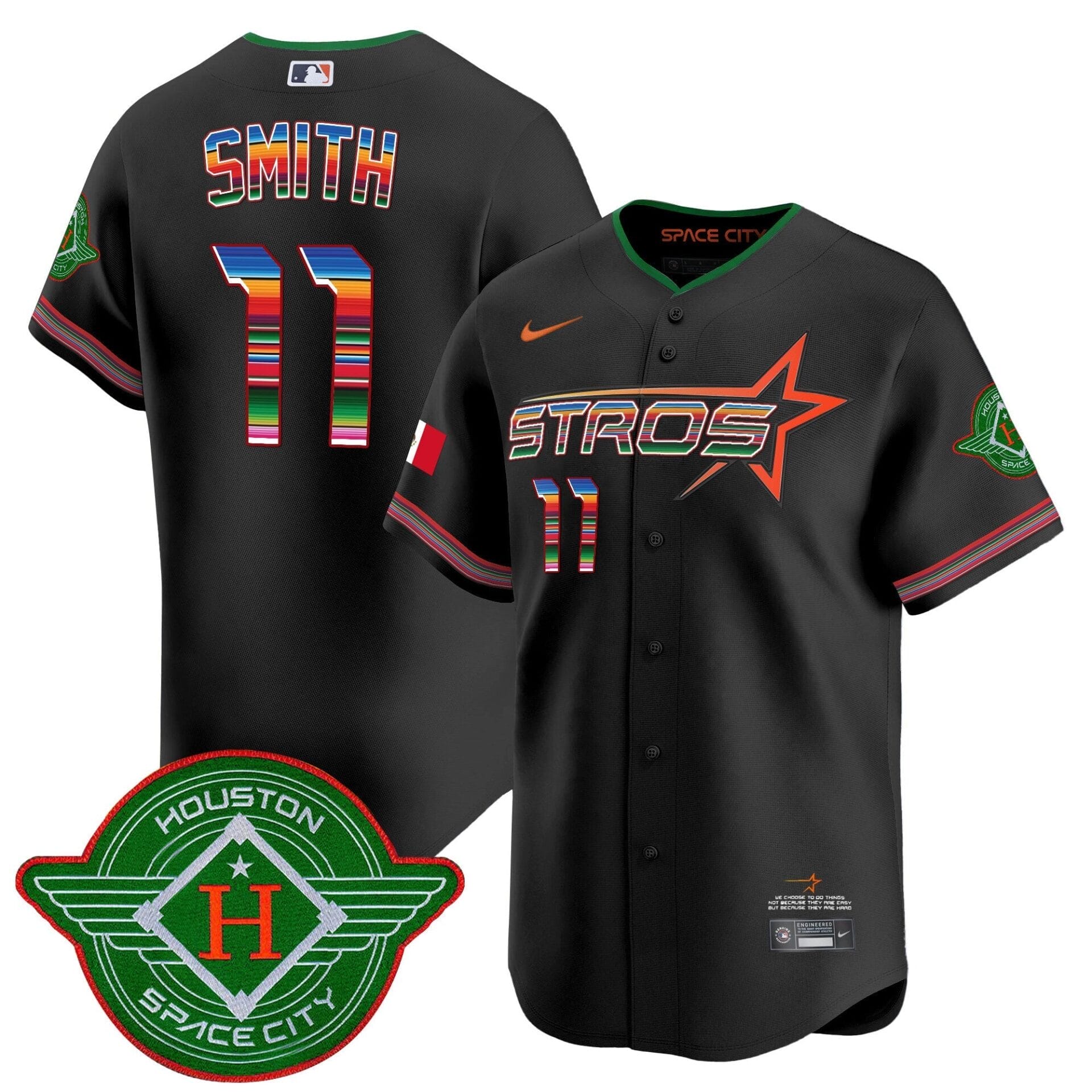 Astros 2025 City Connect Mexico Vapor Premier Limited Jersey - All Stitched - Image 17