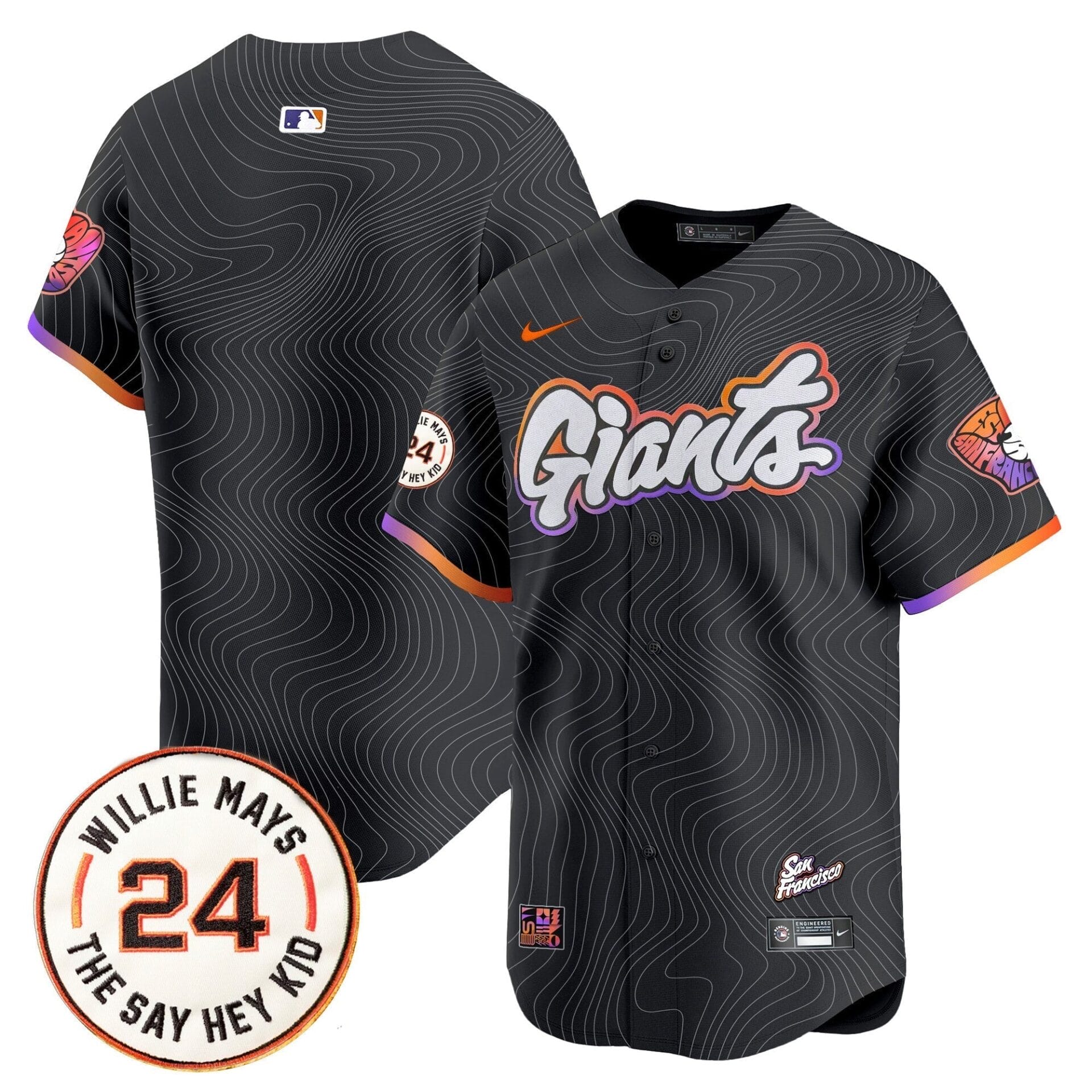 San Francisco Giants 2025 Willie Mays Patch Vapor Premier Limited Jersey - All Stitched - Image 54
