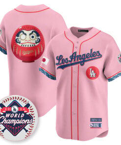 Alternative view of Los Angeles Dodgers Japanese Heritage Night Jersey - All Stitched