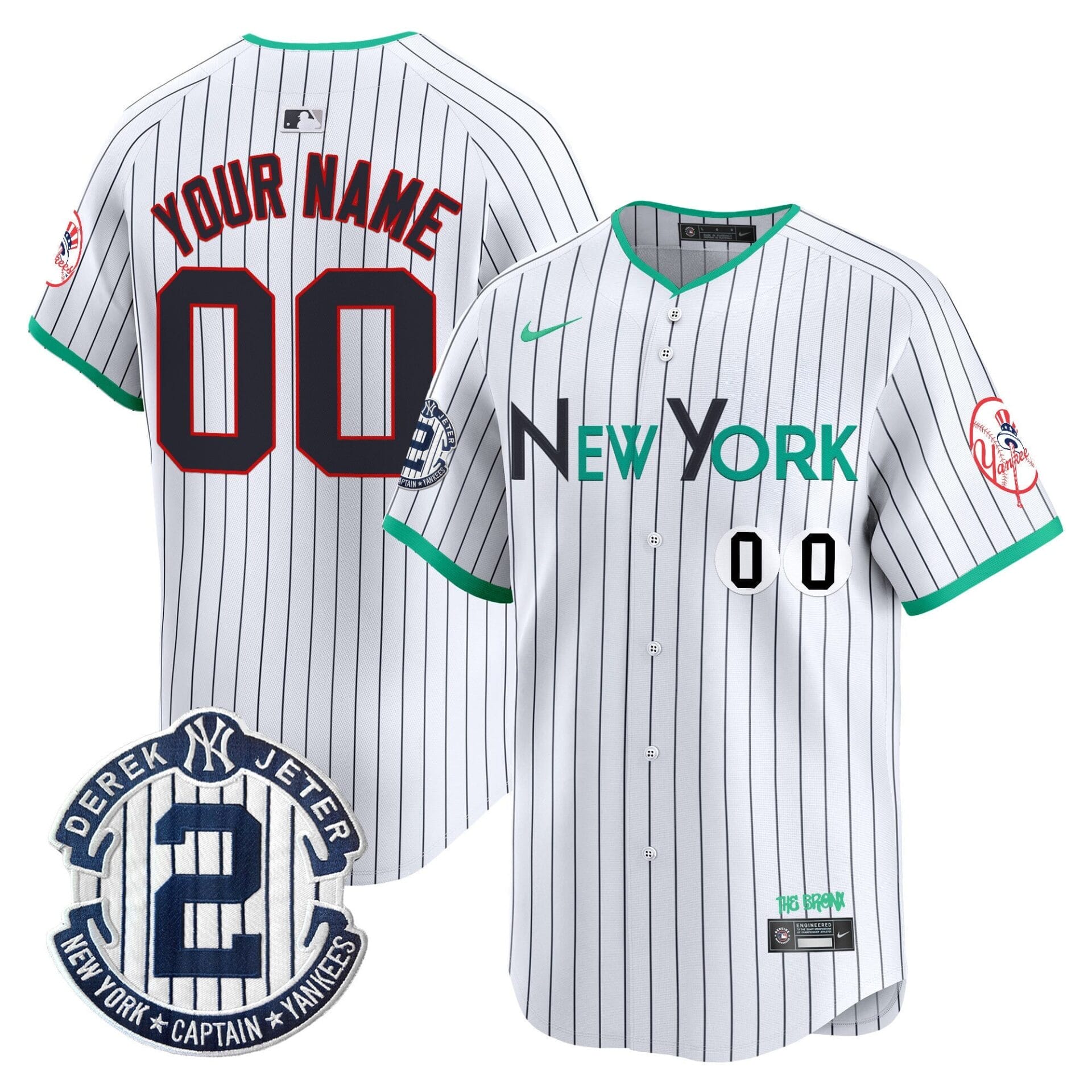 New York Yankees City Connect Vapor Premier Limited Custom Jersey - All Stitched - Image 2