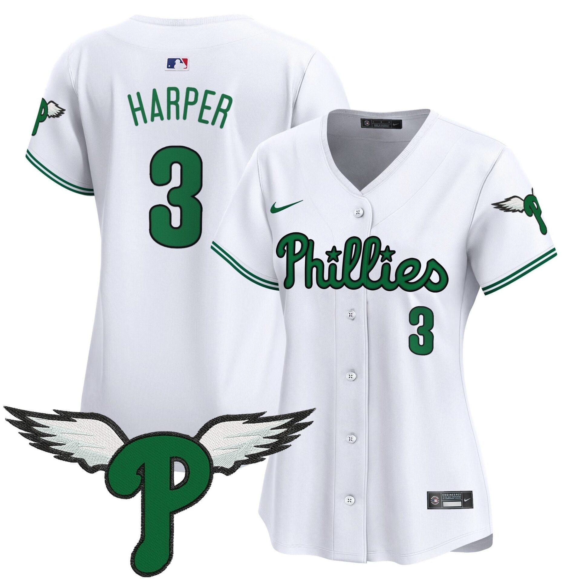 Women's Philadelphia Phillies 2025 Vapor Premier Limited Jersey - All Stitched - Image 13