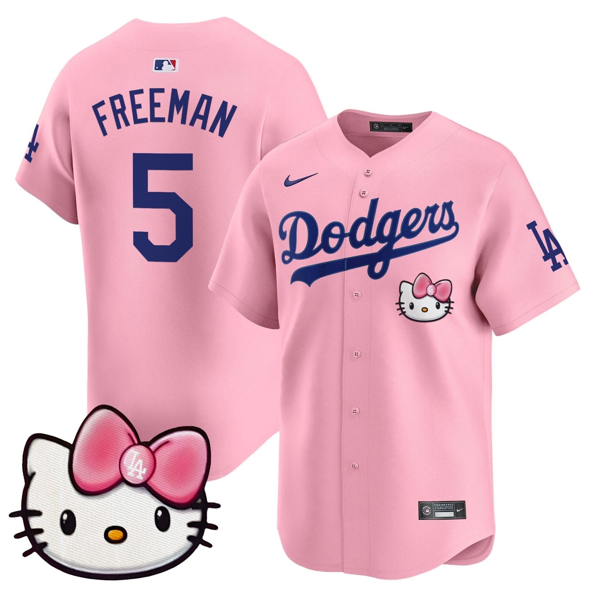Dodgers 2025 Hello Kitty Vapor Premier Limited Jersey – All Stitched - Image 3