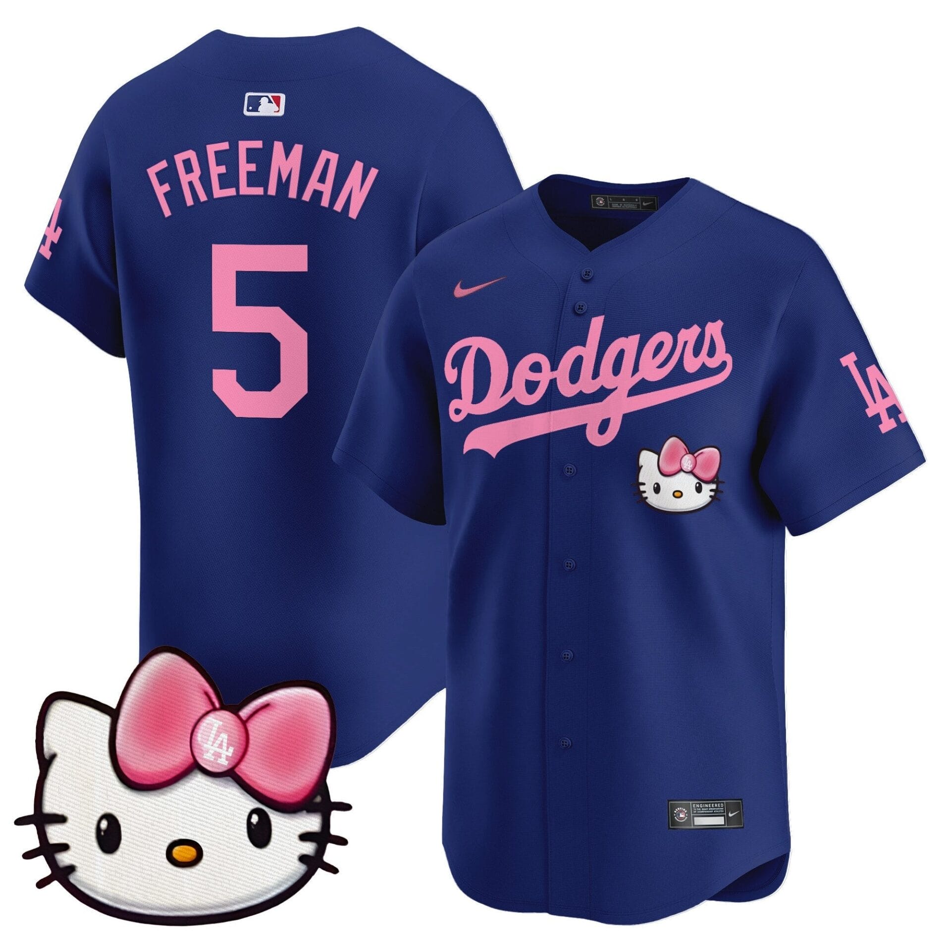 Dodgers 2025 Hello Kitty Vapor Premier Limited Jersey – All Stitched - Image 16