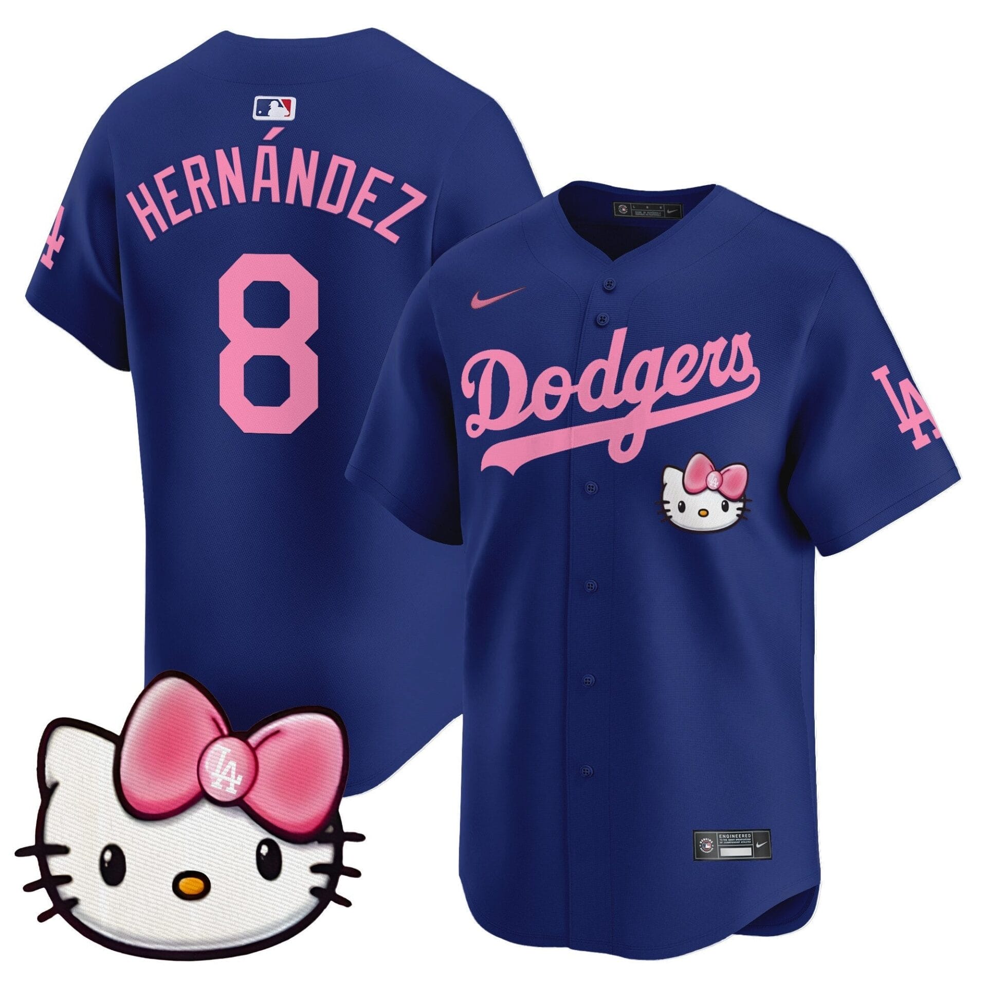 Dodgers 2025 Hello Kitty Vapor Premier Limited Jersey – All Stitched - Image 20