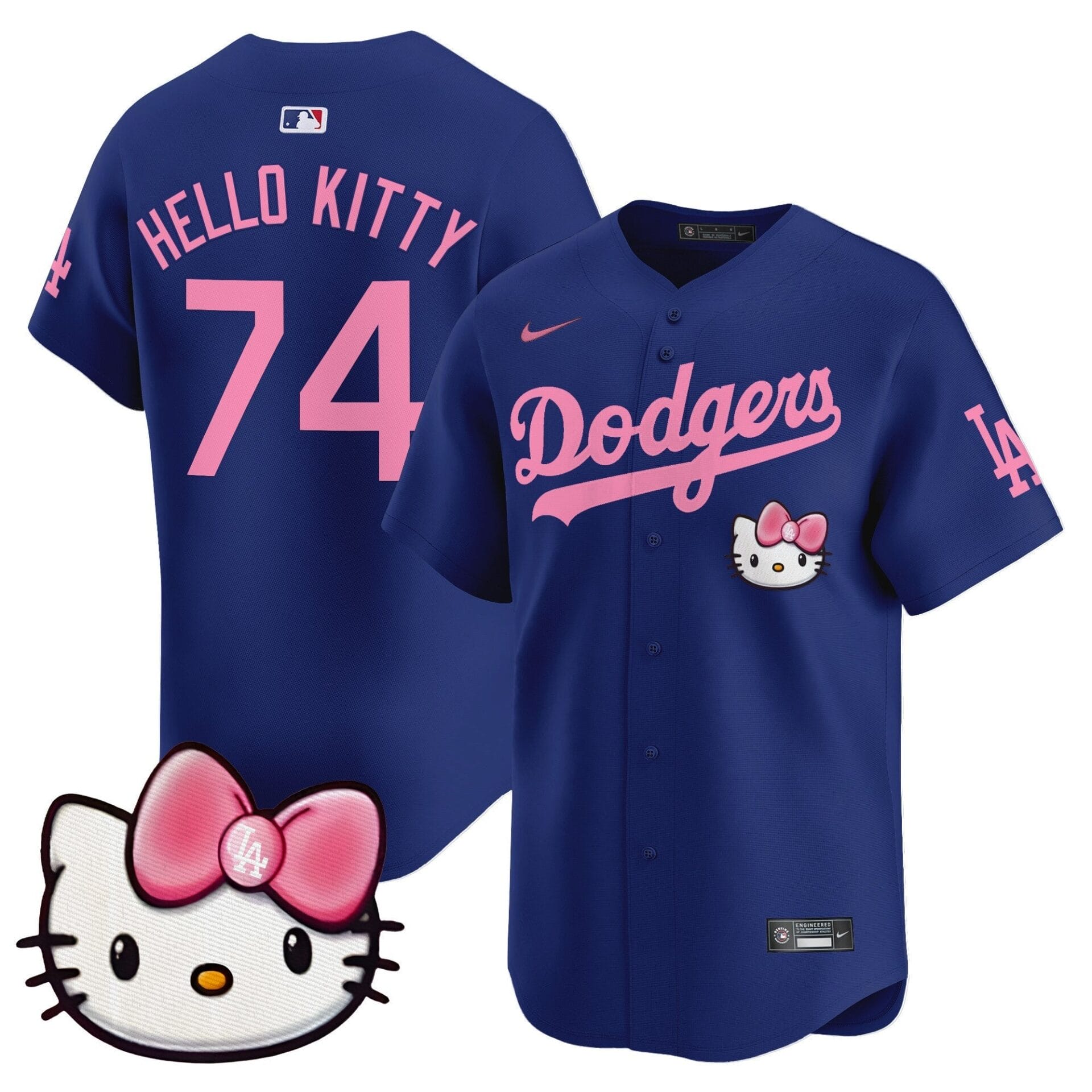 Dodgers 2025 Hello Kitty Vapor Premier Limited Jersey – All Stitched - Image 11