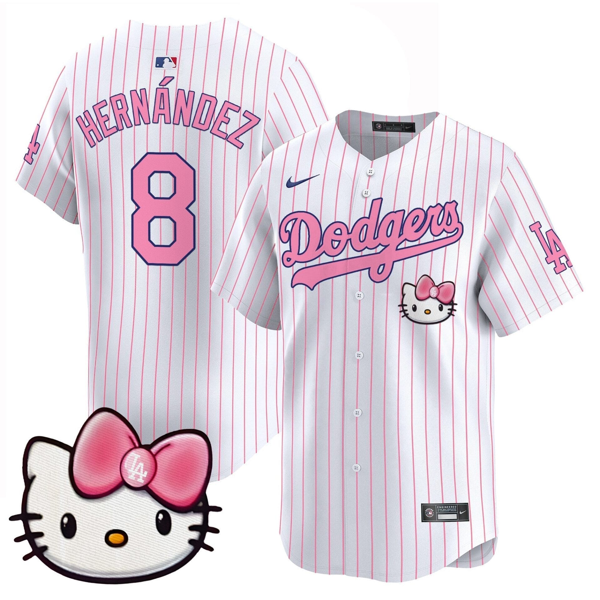 Dodgers 2025 Hello Kitty Vapor Premier Limited Jersey – All Stitched - Image 33