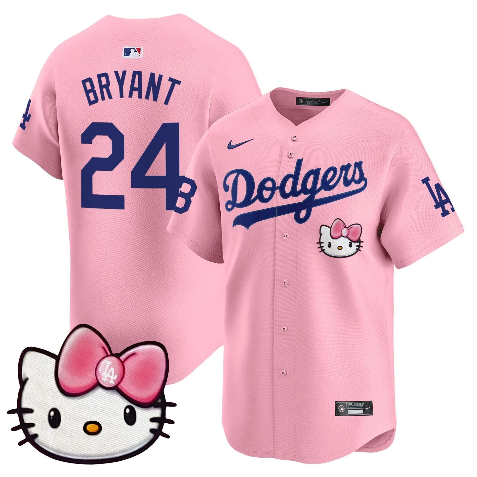 Dodgers 2025 Hello Kitty Vapor Premier Limited Jersey – All Stitched - Image 5