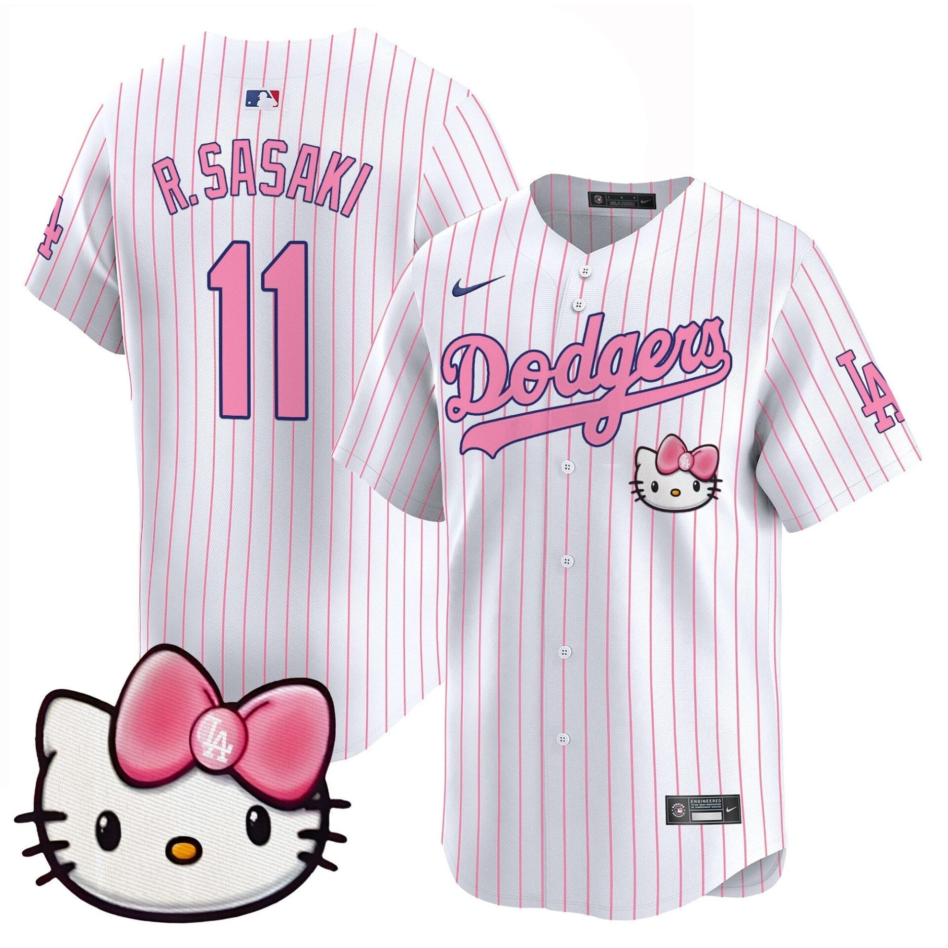 Dodgers 2025 Hello Kitty Vapor Premier Limited Jersey – All Stitched - Image 27