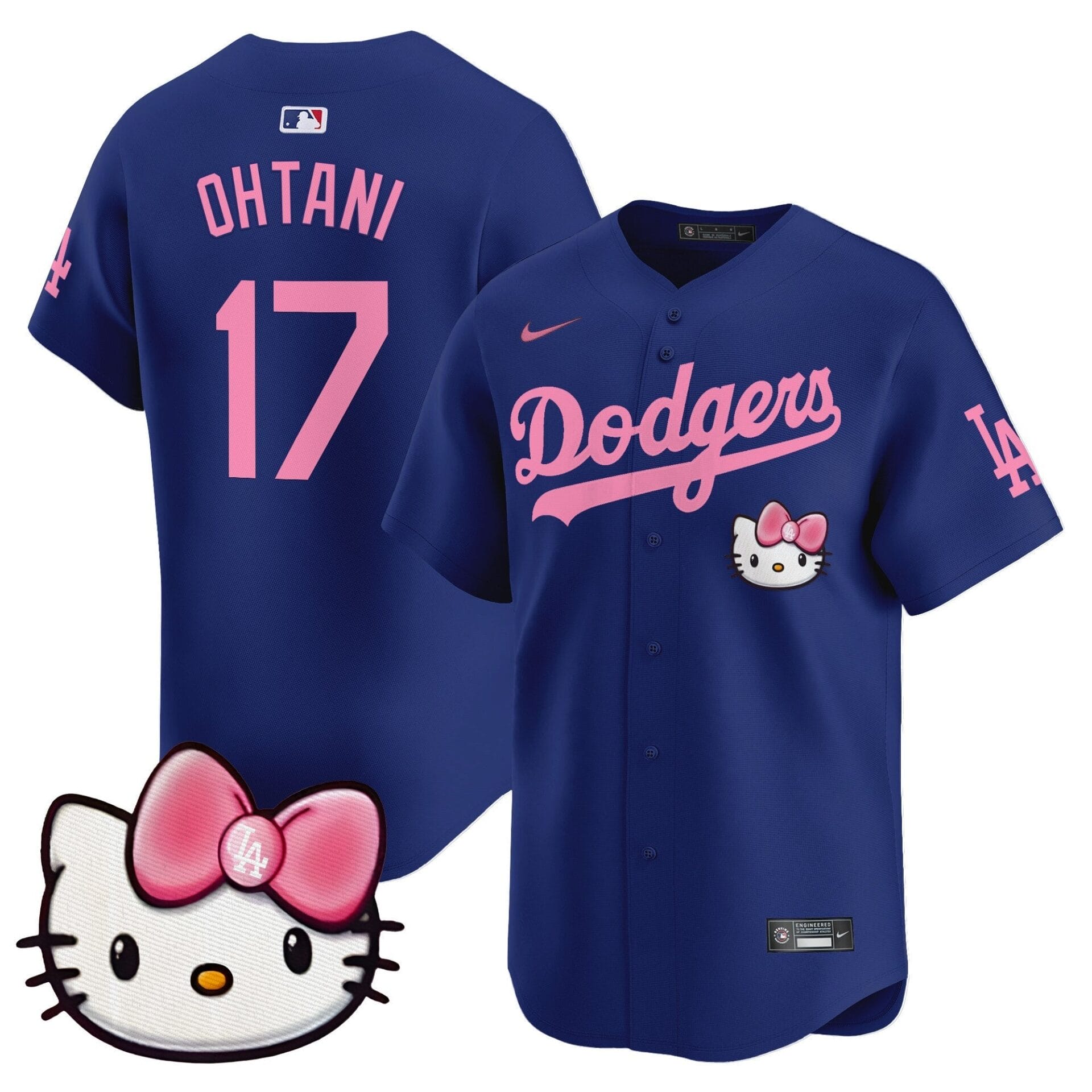 Dodgers 2025 Hello Kitty Vapor Premier Limited Jersey – All Stitched - Image 12