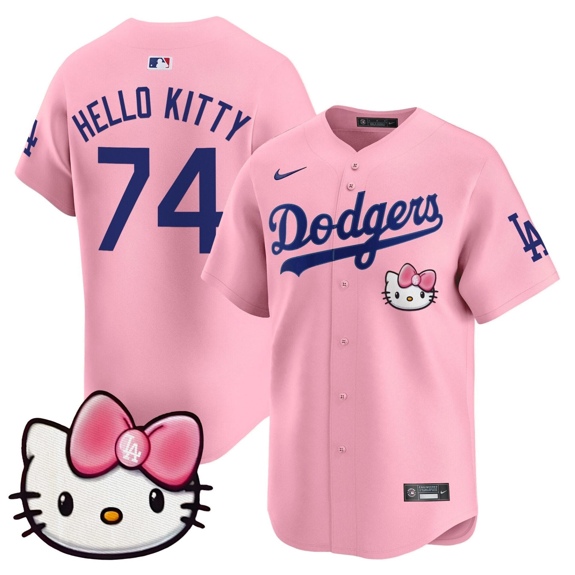 Dodgers 2025 Hello Kitty Vapor Premier Limited Jersey – All Stitched - Image 49