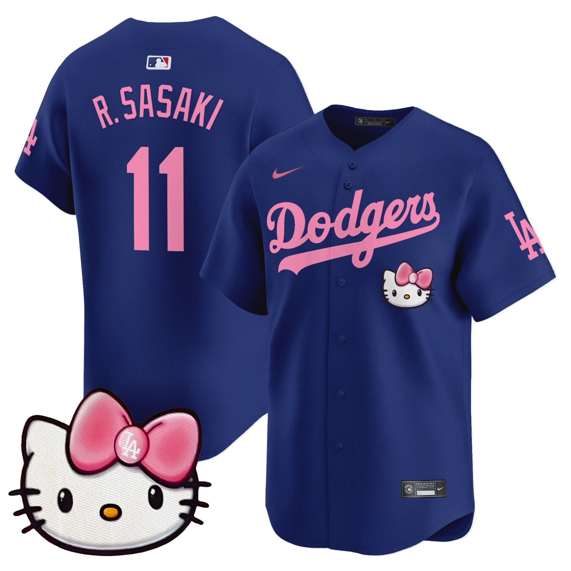 Dodgers 2025 Hello Kitty Vapor Premier Limited Jersey – All Stitched - Image 14