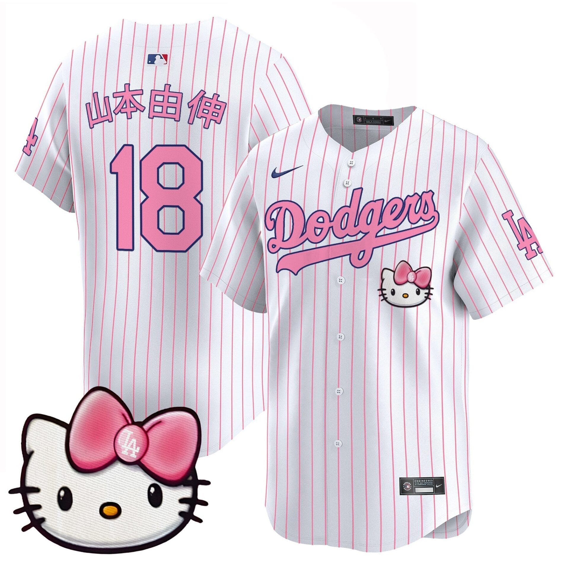 Dodgers 2025 Hello Kitty Vapor Premier Limited Jersey – All Stitched - Image 35