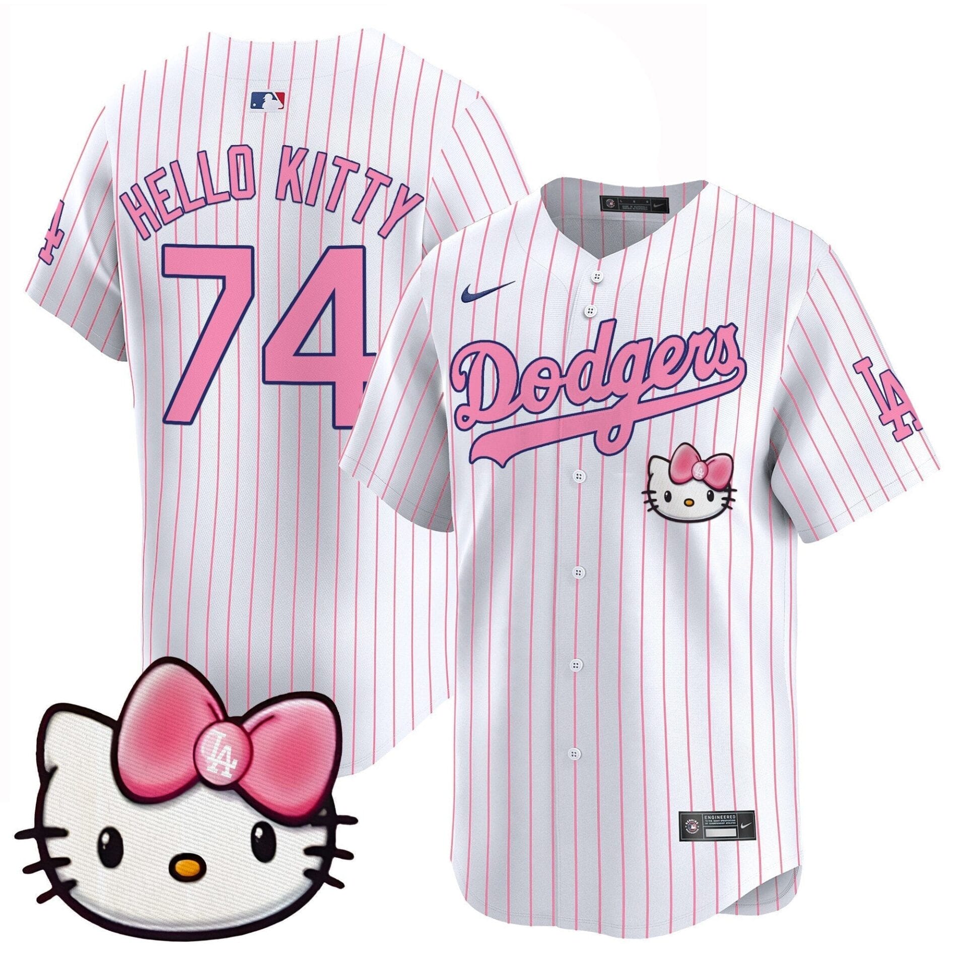 Dodgers 2025 Hello Kitty Vapor Premier Limited Jersey – All Stitched - Image 24