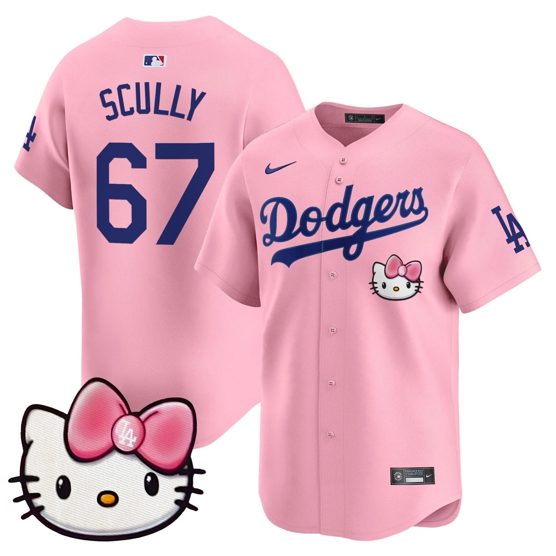 Dodgers 2025 Hello Kitty Vapor Premier Limited Jersey – All Stitched - Image 6