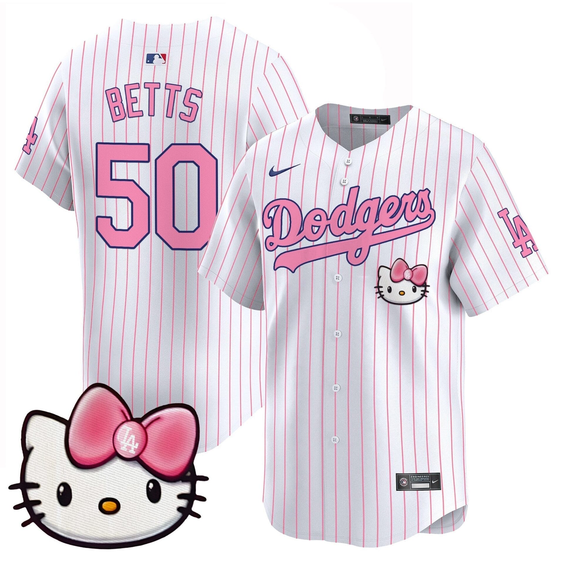 Dodgers 2025 Hello Kitty Vapor Premier Limited Jersey – All Stitched - Image 30