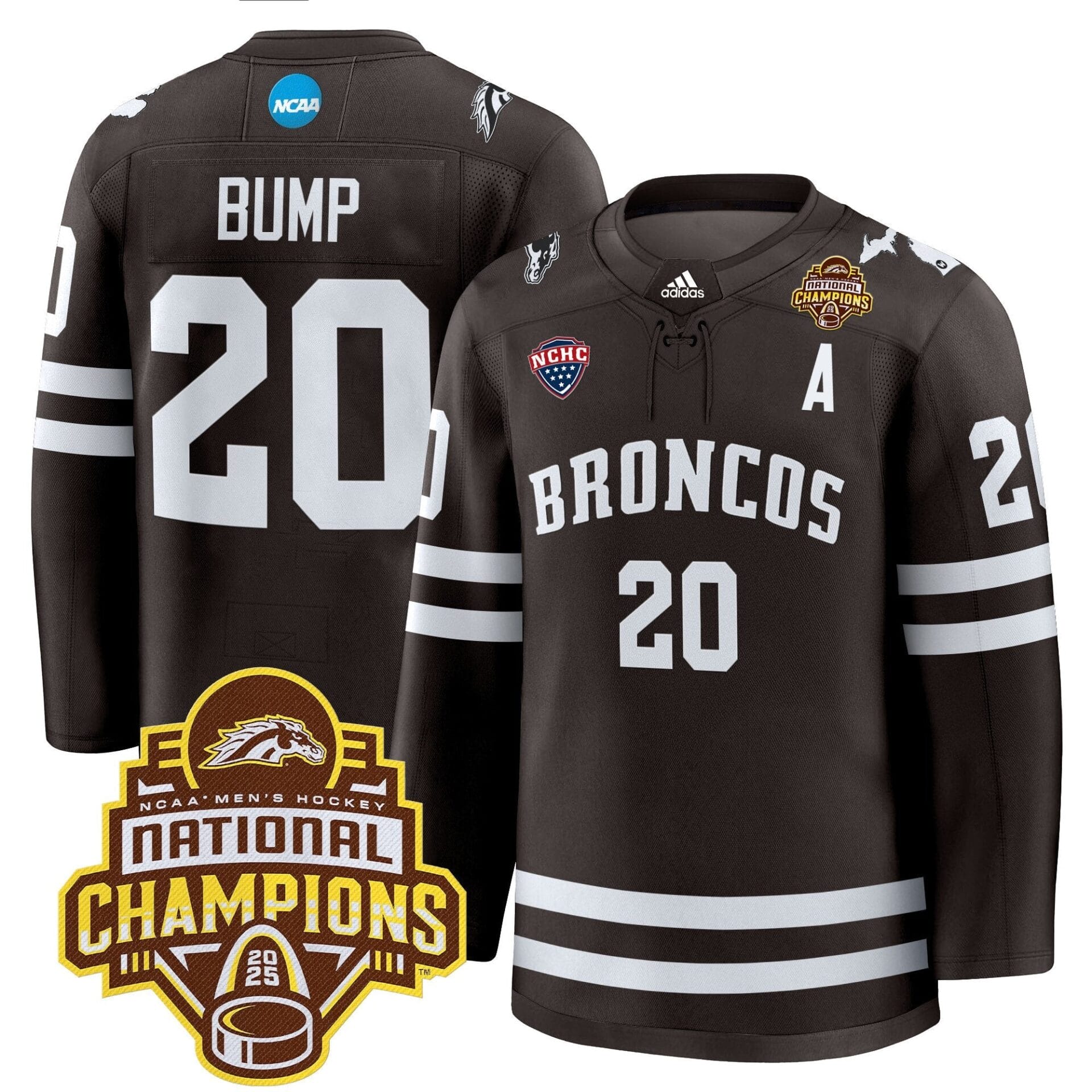 Western Michigan Broncos 2025 National Champions Patch Premium Jersey - All Stitched - Image 9
