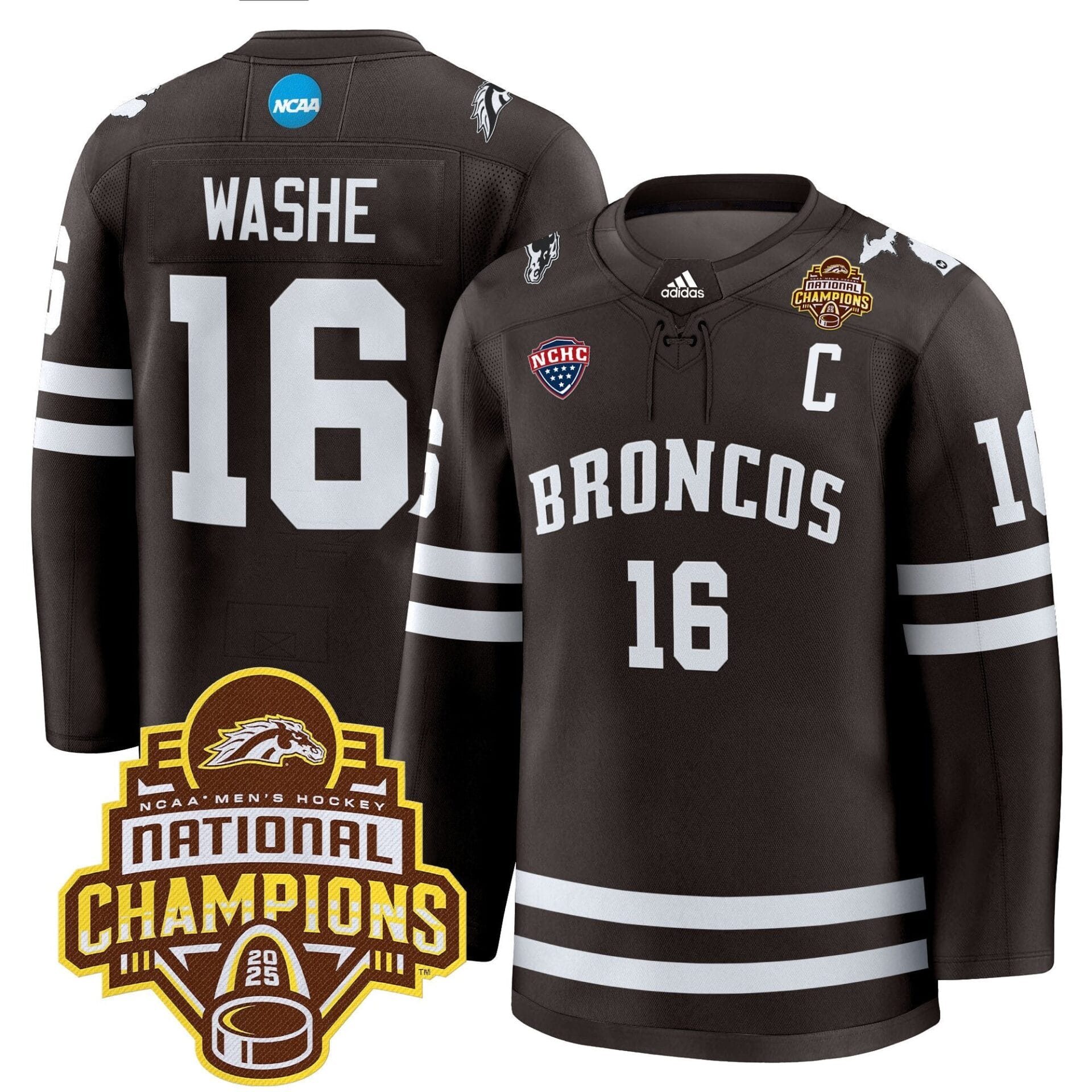 Western Michigan Broncos 2025 National Champions Patch Premium Jersey - All Stitched - Image 10