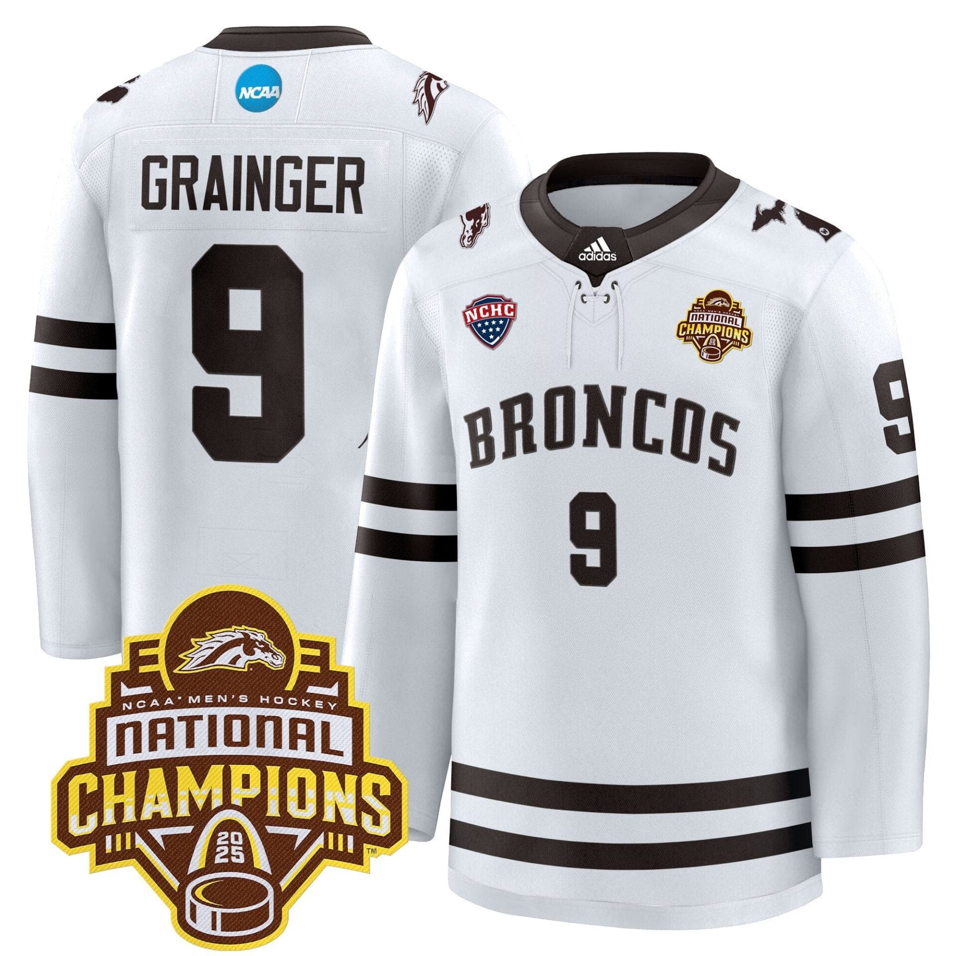 Western Michigan Broncos 2025 National Champions Patch Premium Jersey - All Stitched - Image 6