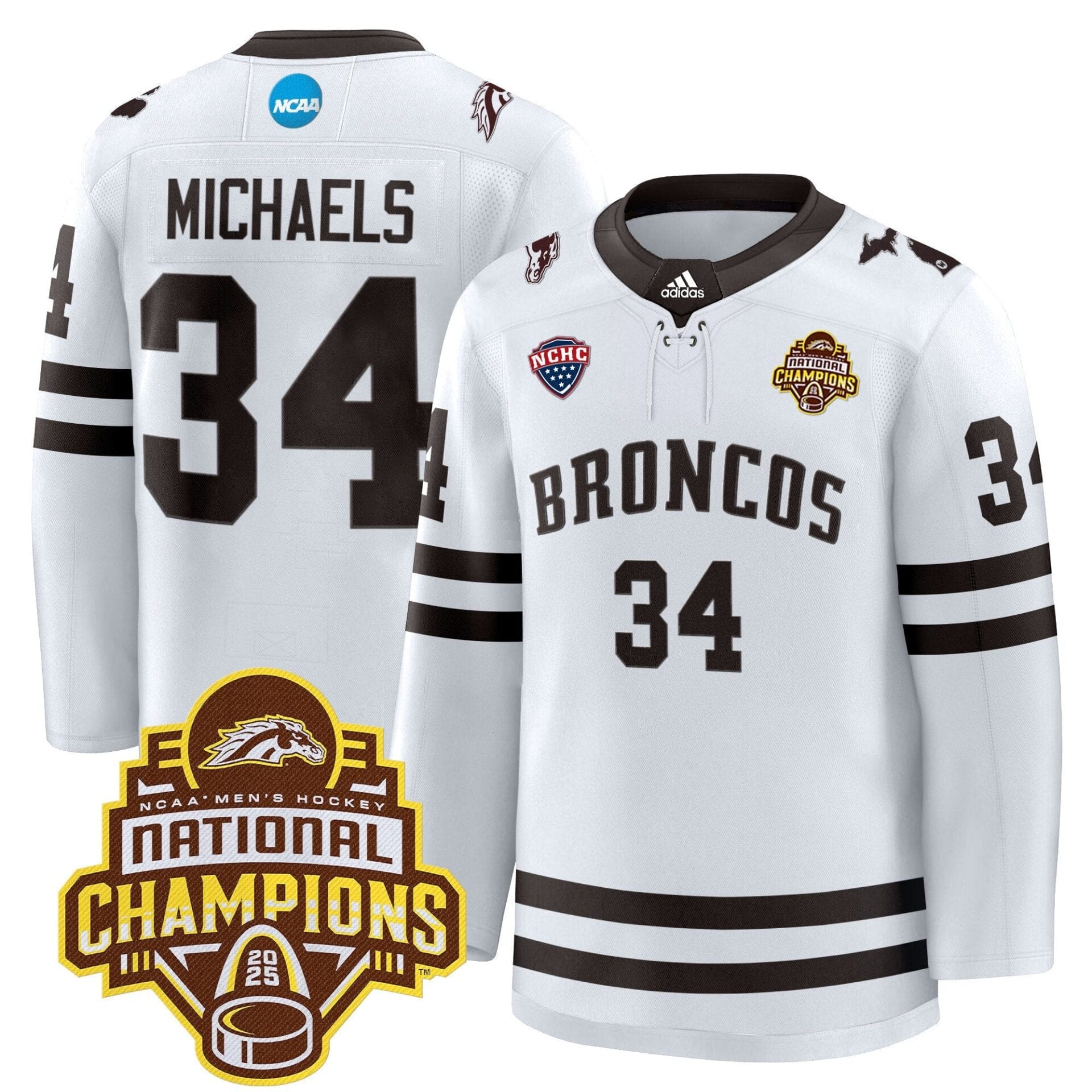 Western Michigan Broncos 2025 National Champions Patch Premium Jersey - All Stitched - Image 7