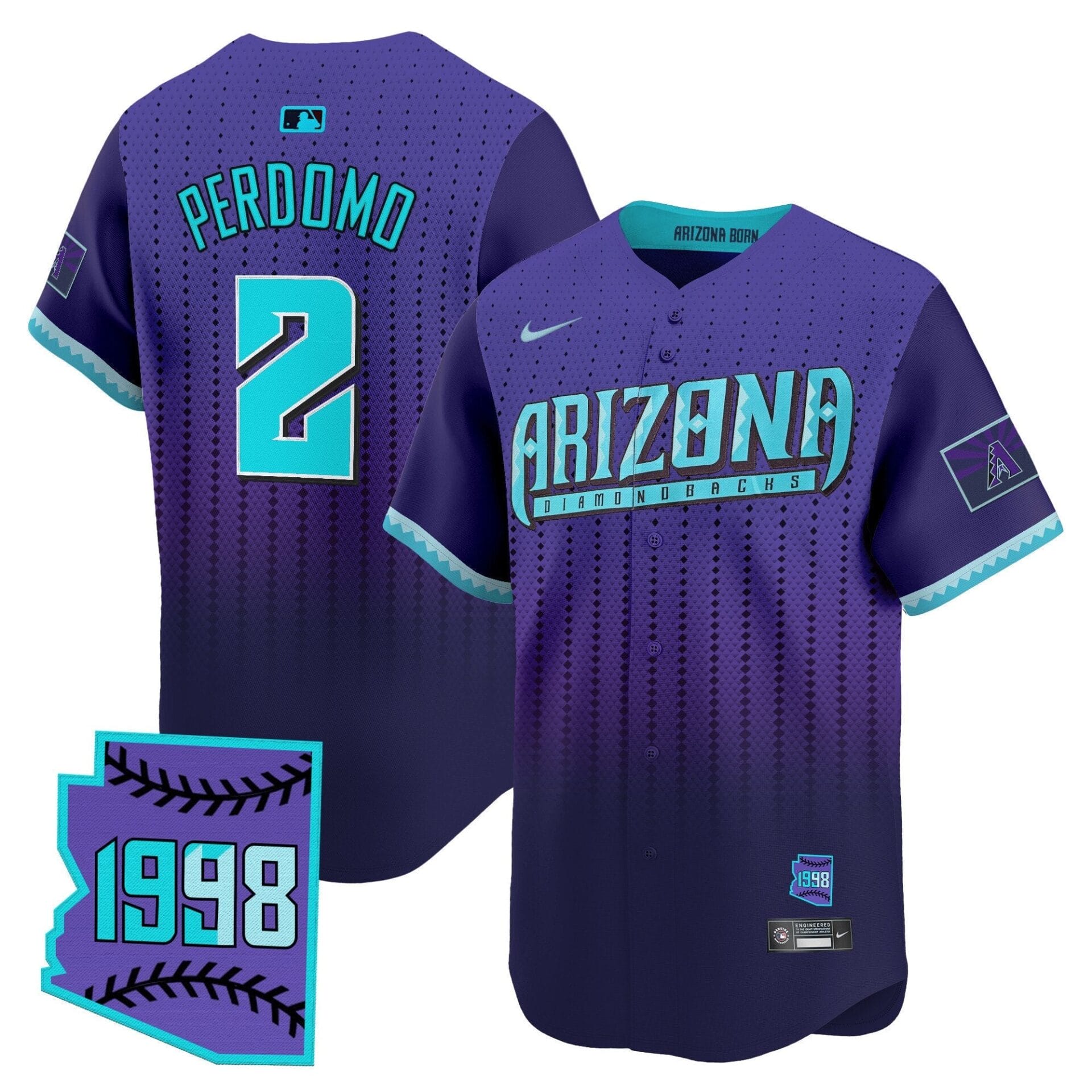 Arizona Diamondbacks 2025 City Connect Vapor Premier Limited Jersey - Stitched - Image 2