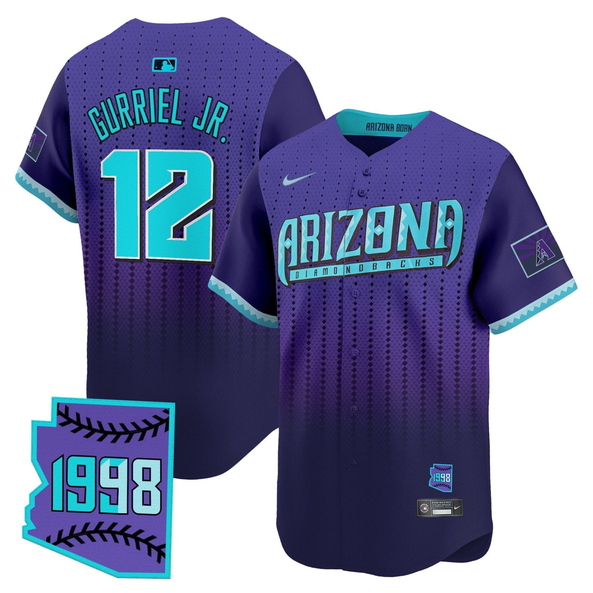 Arizona Diamondbacks 2025 City Connect Vapor Premier Limited Jersey - Stitched - Image 5