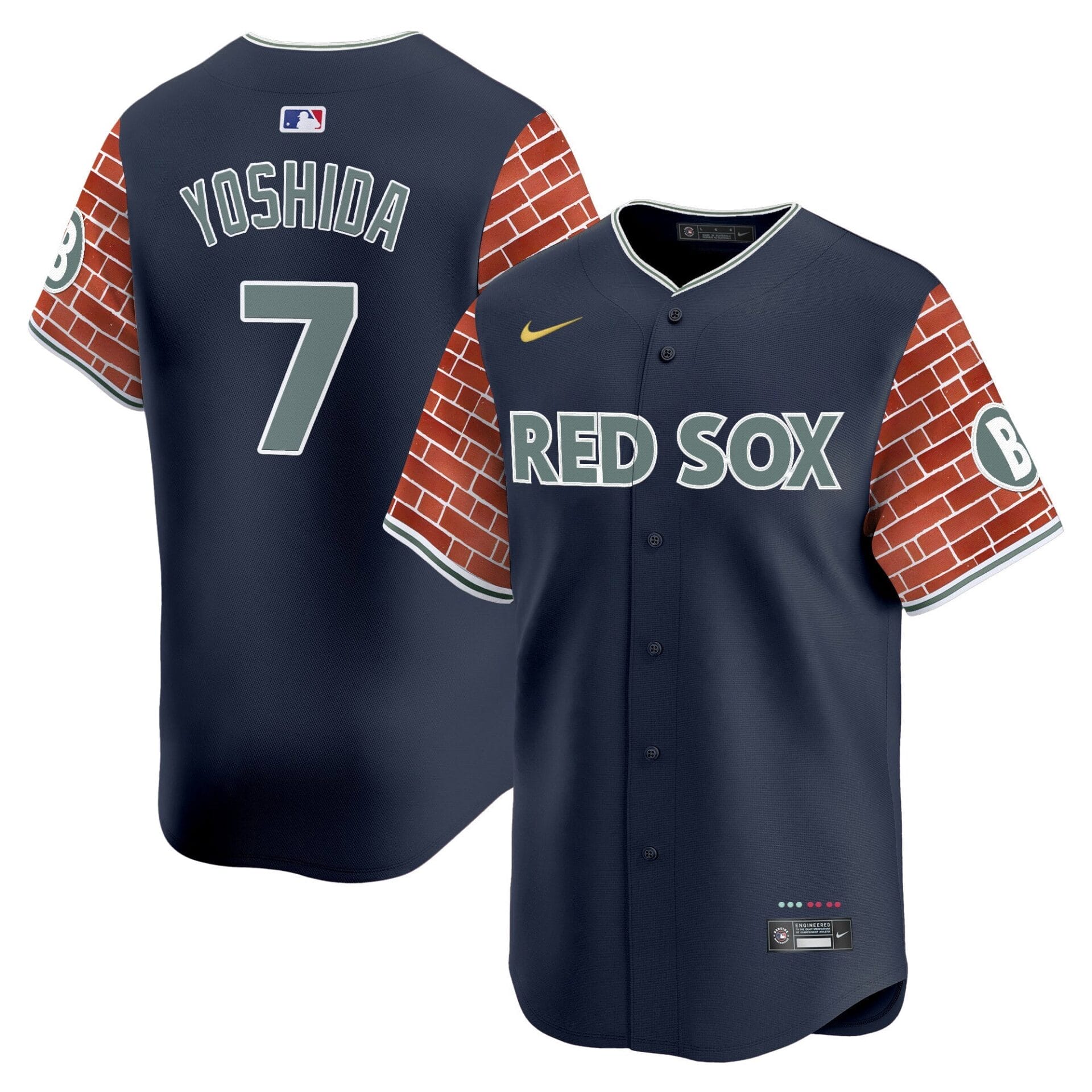 Boston Red Sox 2025 Fenway Red Brick Style Vapor Premier Limited Jersey - Stitched - Image 17