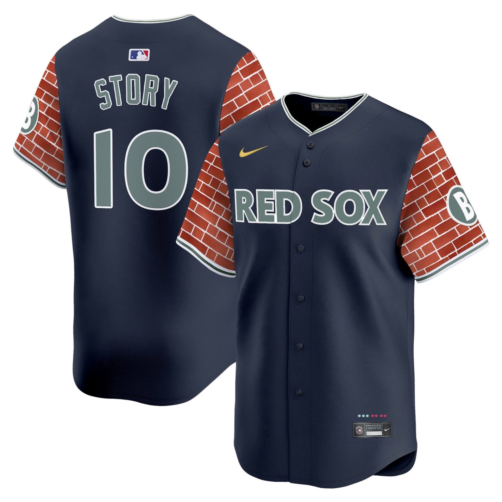 Boston Red Sox 2025 Fenway Red Brick Style Vapor Premier Limited Jersey - Stitched - Image 15