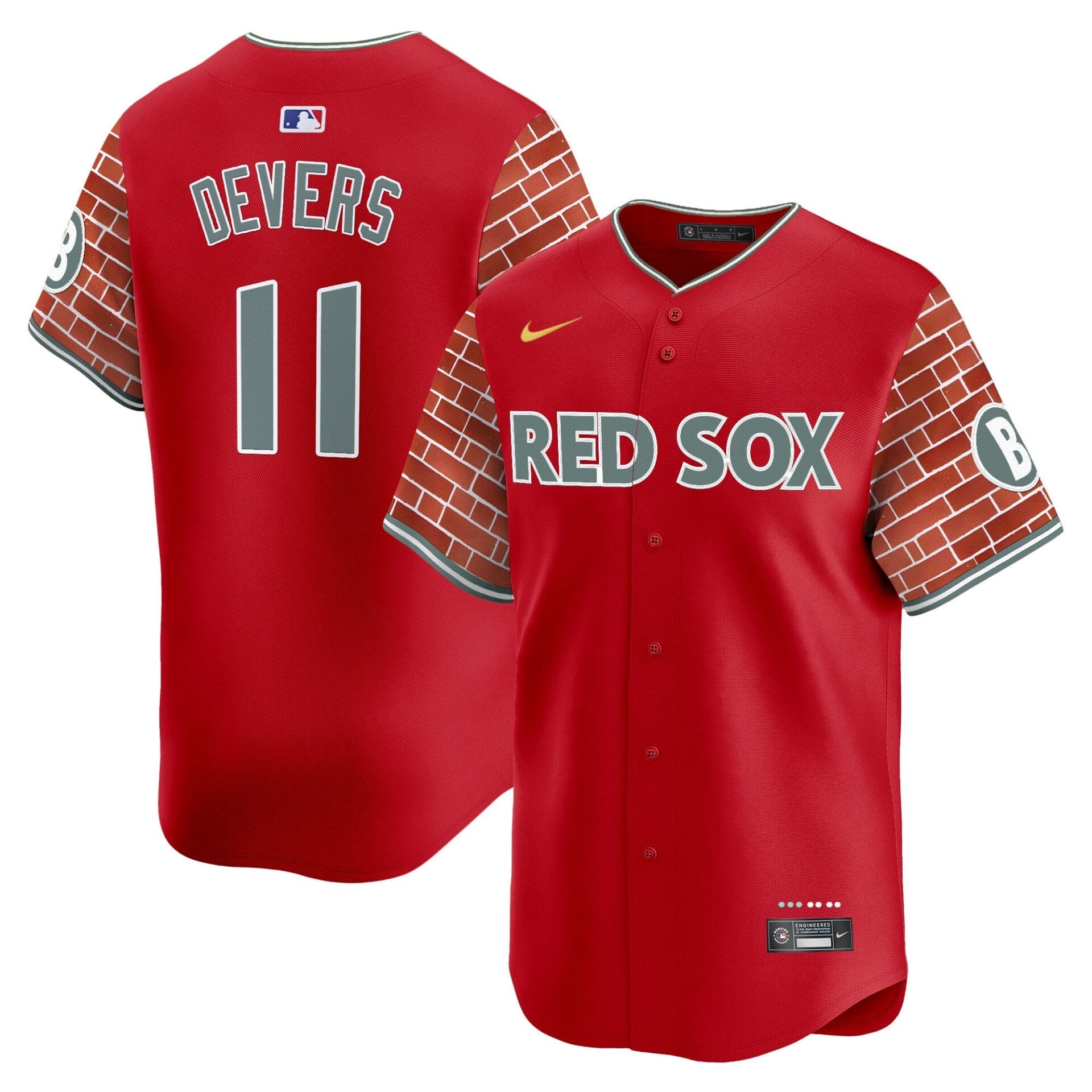 Boston Red Sox 2025 Fenway Red Brick Style Vapor Premier Limited Jersey - Stitched - Image 21